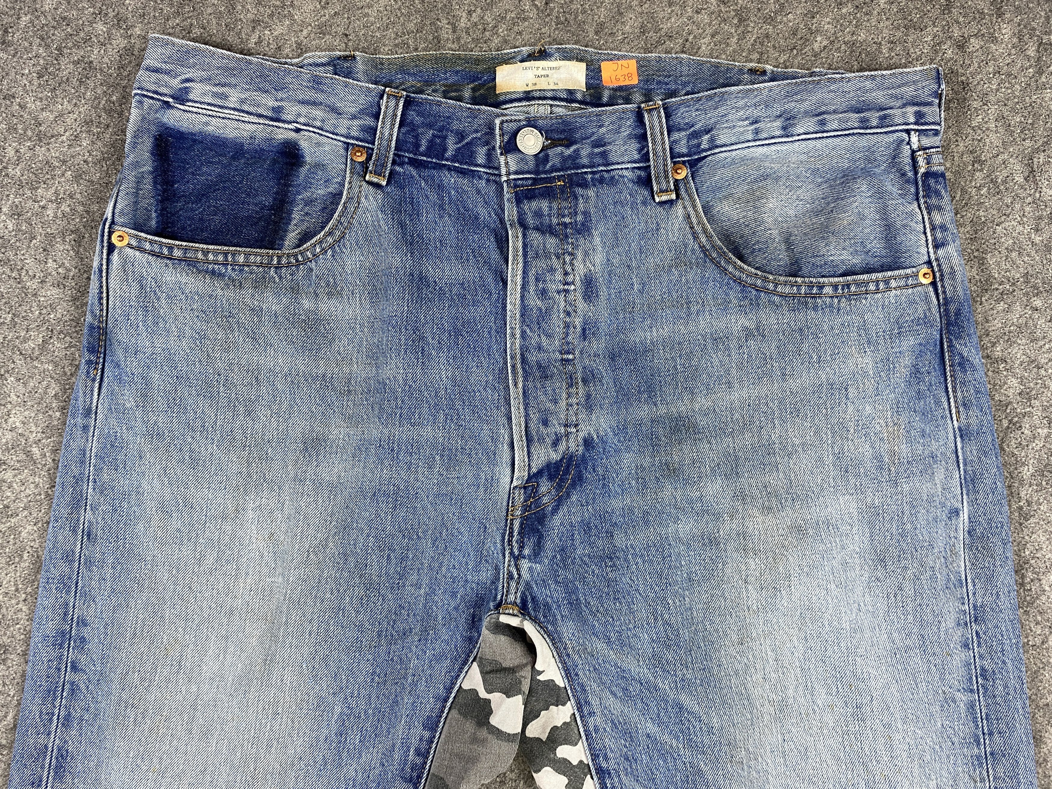 Levi's Distressed Blue Levi's 501 Alter Taper 38x32 Denim -JN1638 Size US 38 / EU 54 - 3 Thumbnail
