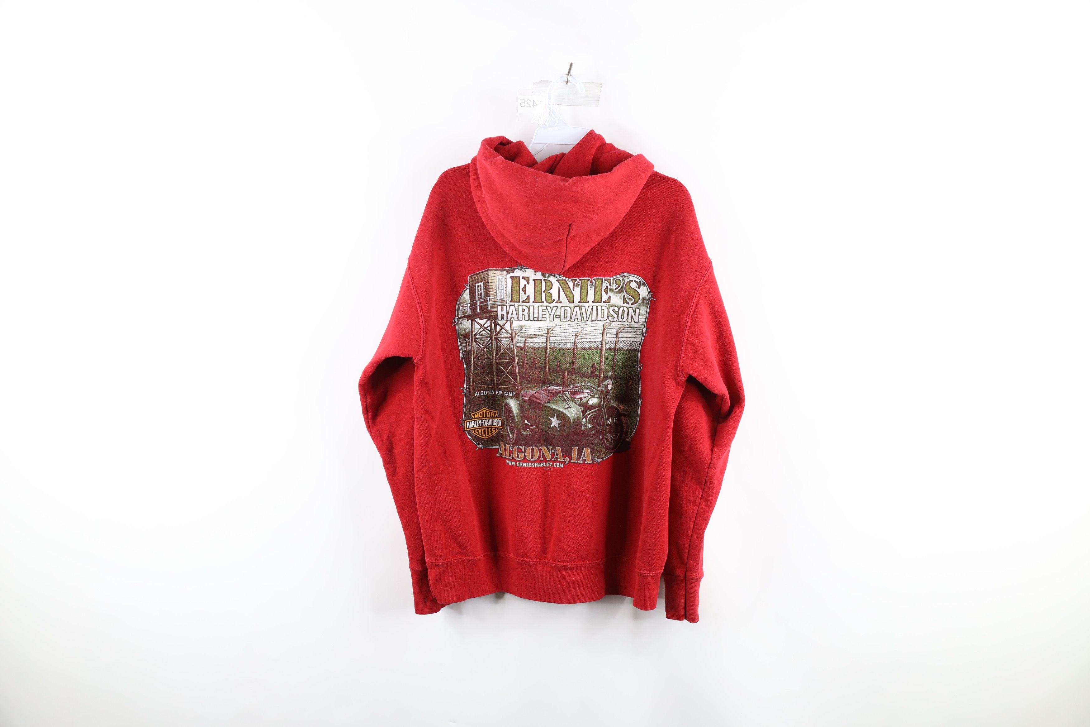 Harley Davidson Vintage Y2K Harley Davidson Fire Flames Hoodie Sweatshirt Size ONE SIZE - 9 Thumbnail