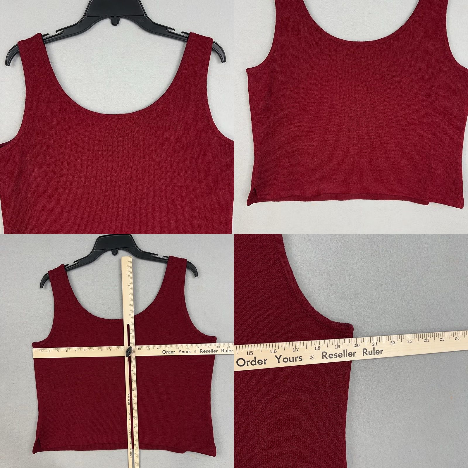 St. John St John Sweater Tank Womens Medium Red Santana Knit Minimal Capsule Luxe USA Size M / US 6-8 / IT 42-44 - 8 Thumbnail
