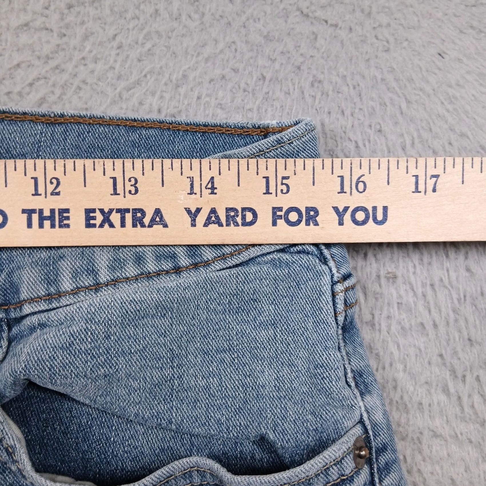 Vintage Levi Strauss Signature Jeans Men 30x32 Light Wash Denim Straight Relaxed Blue 5-Pocket Denim/Denim Button Zip Casual Pants Size US 30 / EU 46 - 7 Thumbnail