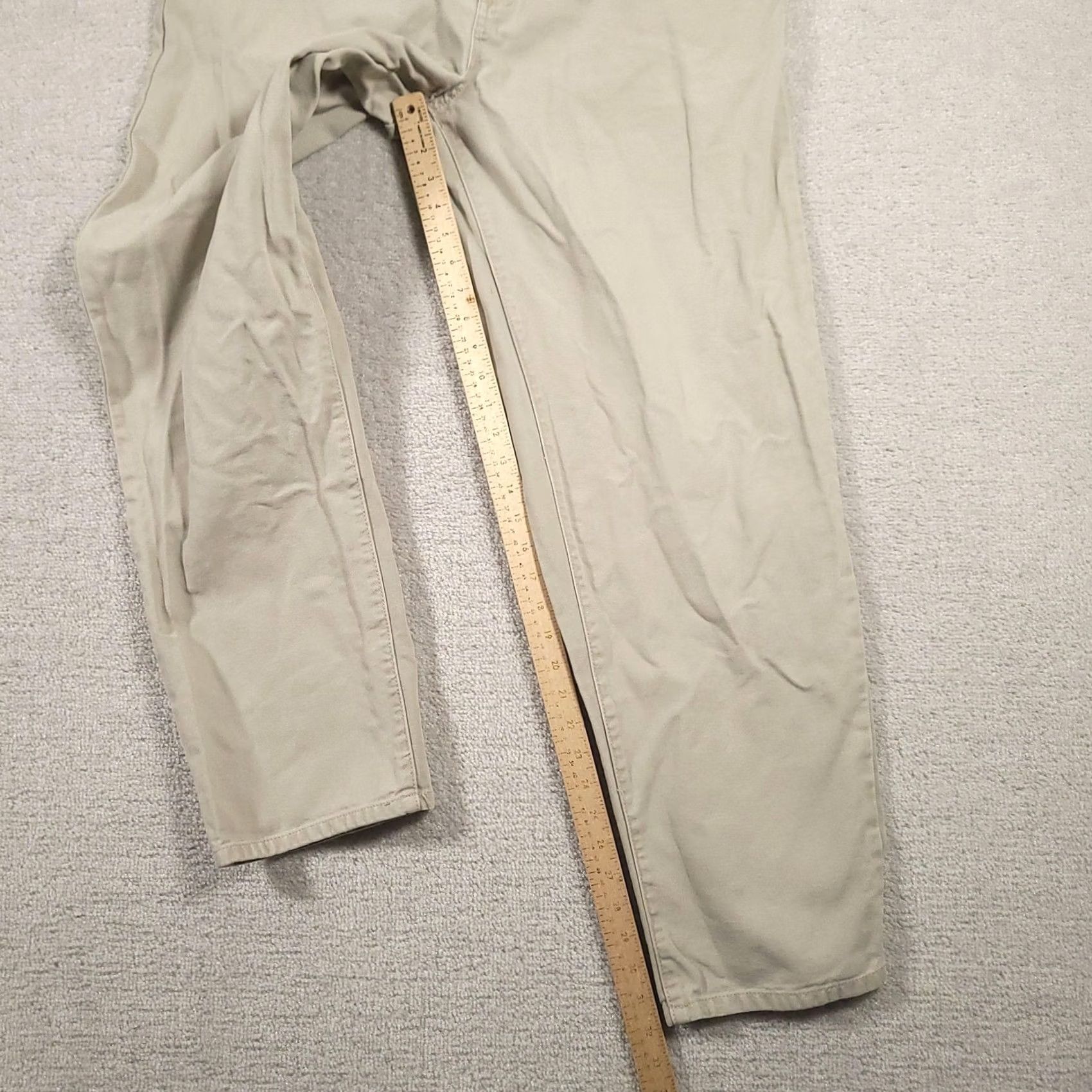 Vintage Columbia Pants Mens 36x32 Beige Cotton Canvas 5 Pocket Hiking Workwear Pants Size US 36 / EU 52 - 2 Thumbnail