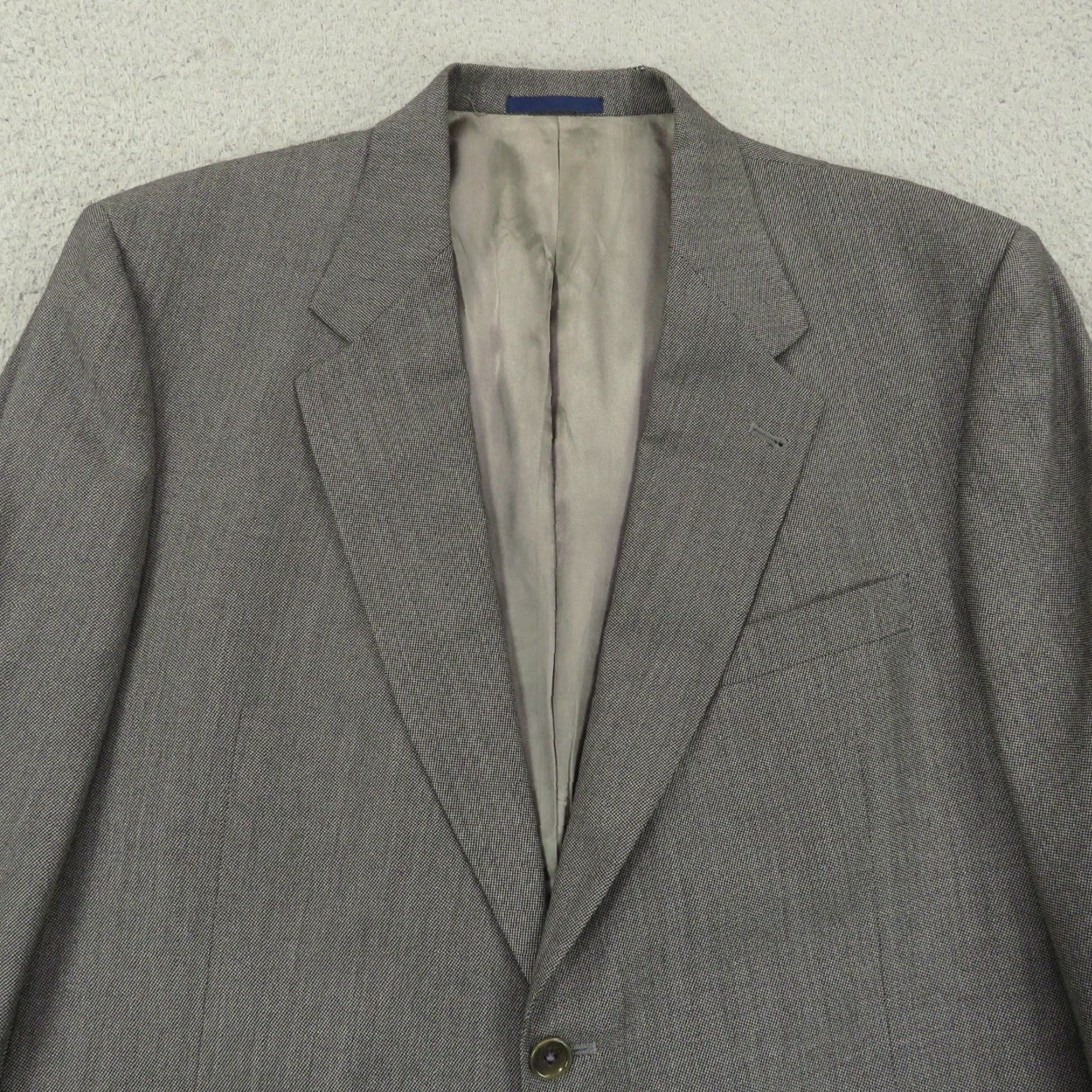Loro Piana Daniel Cremieux Suit 44R Charcoal Loro Piana Birdseye Pleated Trousers 38x30 Wool 2 Piece Men Regular Vintage No Size 44R - 4 Thumbnail