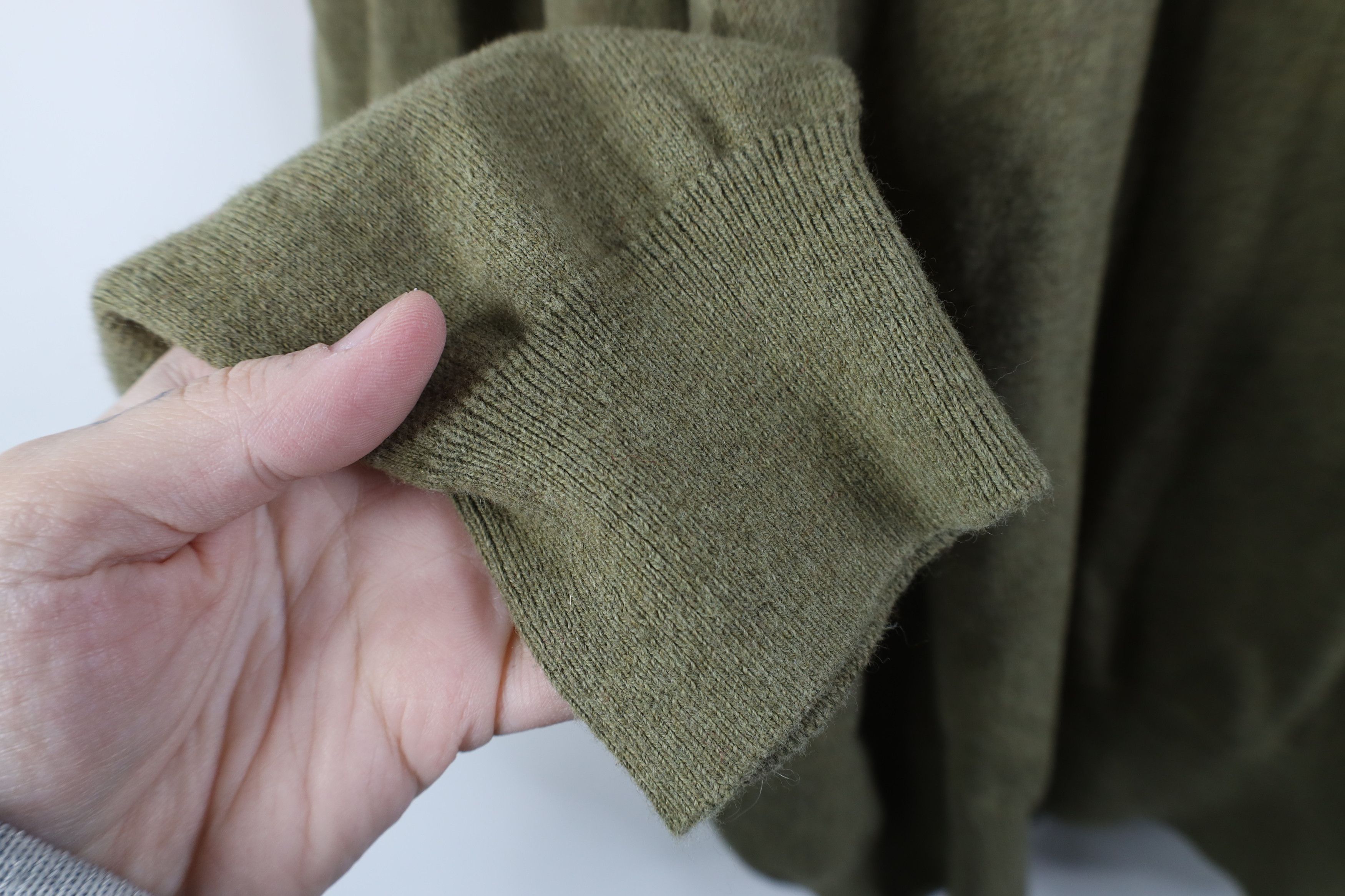 Orvis Vintage Orvis Cashmere Blend Knit Collared Sweater Green Size US XL / EU 56 / 4 - 8 Thumbnail