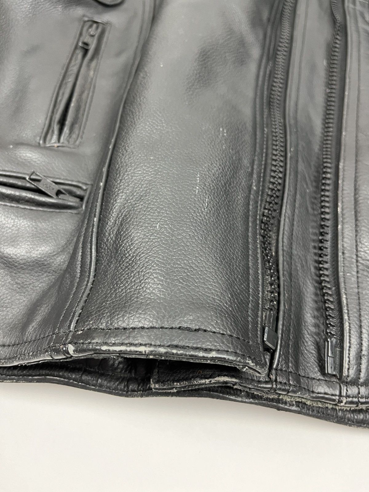 Belstaff × Vintage Rare🔥Vintage 90s Belstaff Leather Biker/Racing Jacket Size US S / EU 44-46 / 1 - 10 Thumbnail