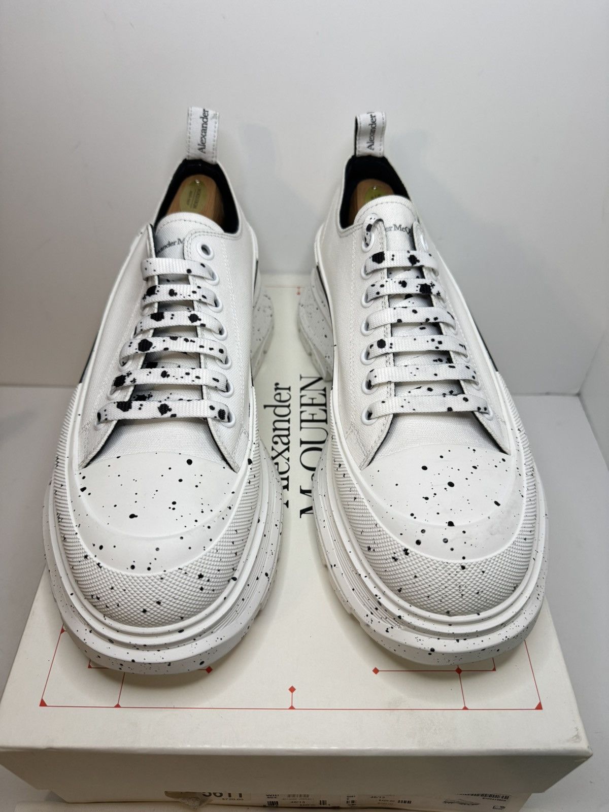 Alexander McQueen Alexander McQueen Tread Slick Speckled White Low Top US 13 Size US 13 / EU 46 - 2 Thumbnail