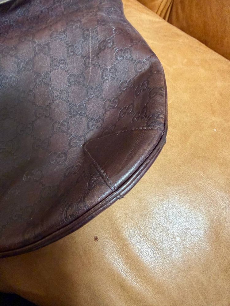 Gucci Gucci Leather Horsebit Monogram Hobo Bag Size ONE SIZE - 6 Thumbnail