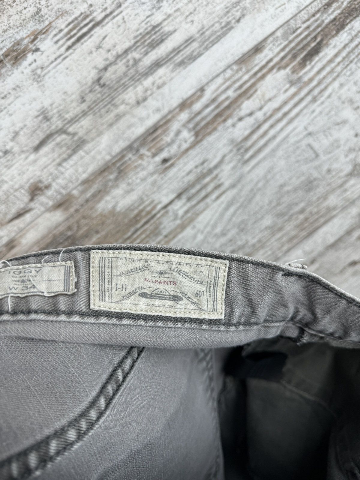 Allsaints × Japanese Brand Mens Vintage AllSaints Sodium Iggy jeans denim pants grey Size US 34 / EU 50 - 16 Thumbnail