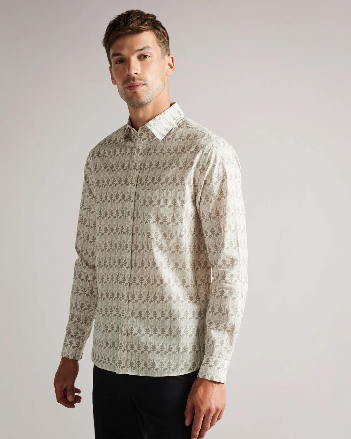 Ted Baker Ted Baker London Temple Tree Print Button Shirt ( 5 ) Size US XL / EU 56 / 4 - 1 Thumbnail
