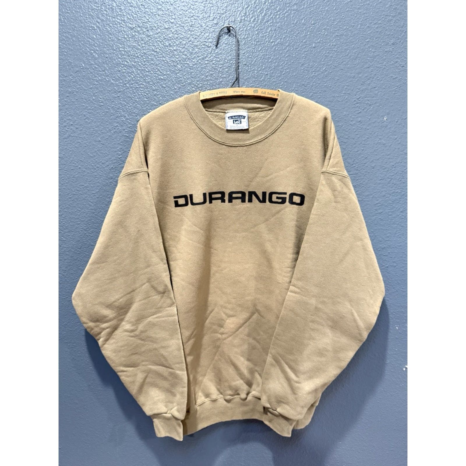 Lee VINTAGE 90s Dodge Durango Brown Cotton Men’s Sweatshirt L Men Brown 90s Pullover Shirt/ Sweatshirt Mens Size US L / EU 52-54 / 3 - 3 Thumbnail