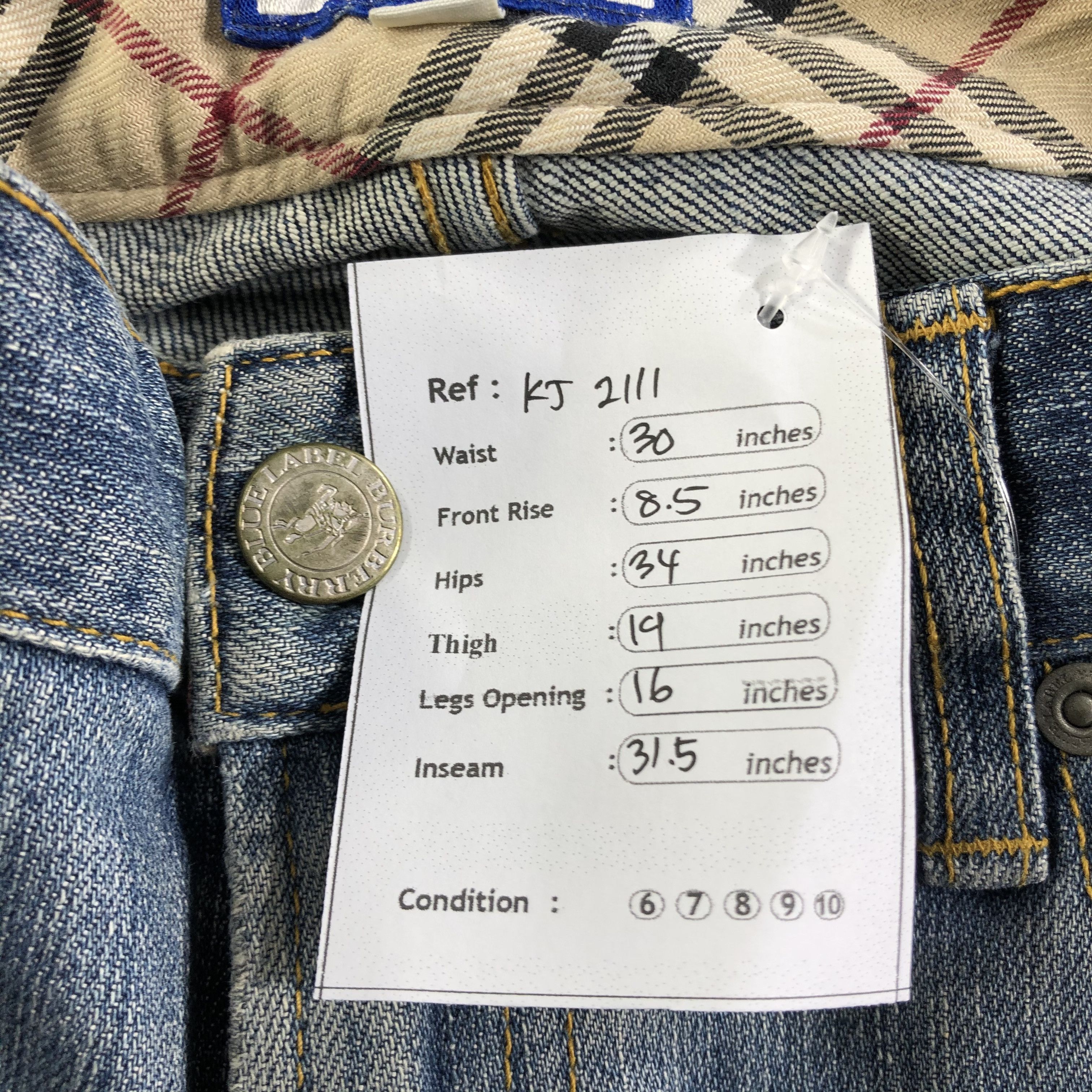 Burberry Burberry Blue Label Flared Jeans KJ2111 Size 30" / US 8 / IT 44 - 11 Thumbnail