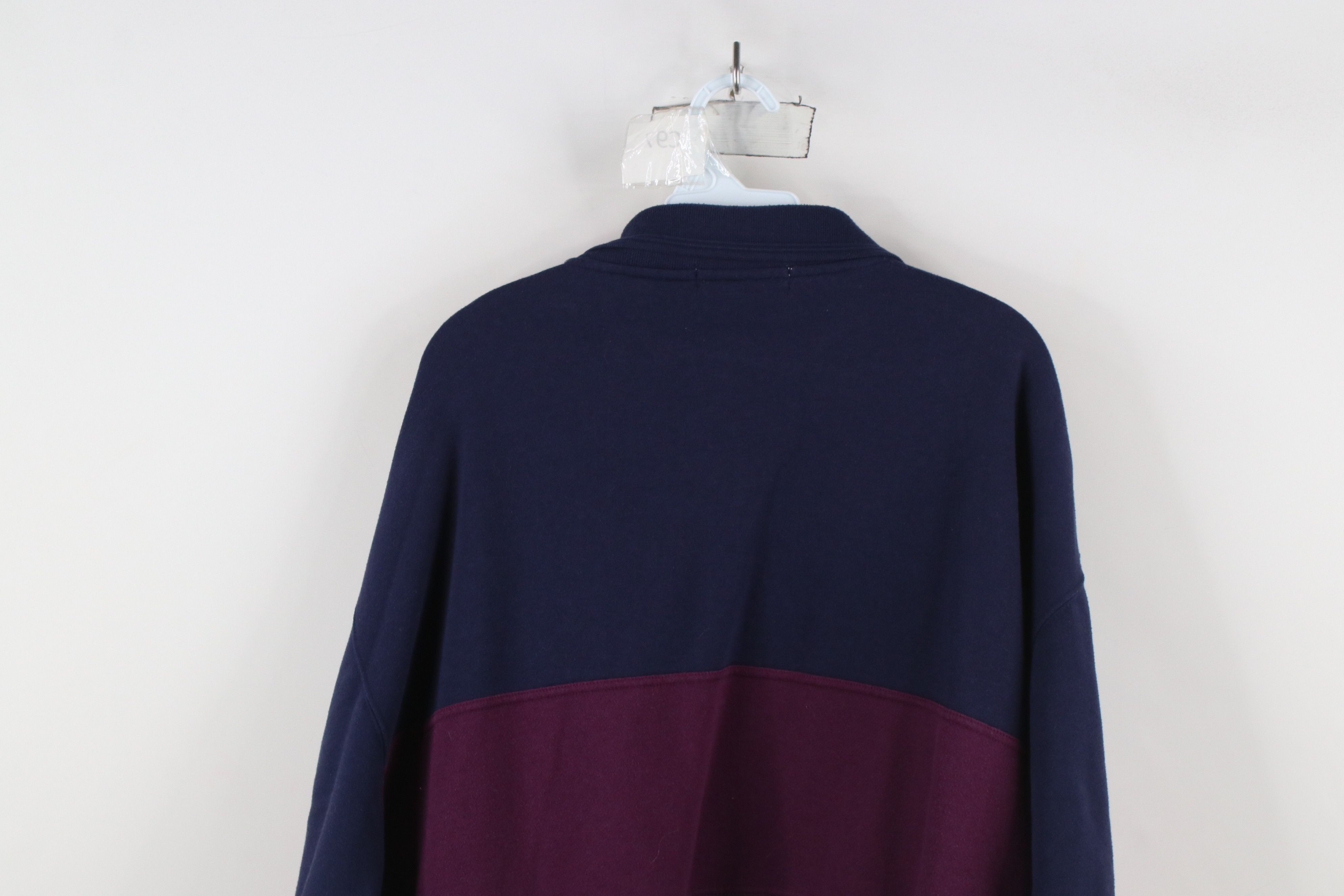 Vintage Vintage 90s Streetwear Block Collared Pullover Sweatshirt Size US XL / EU 56 / 4 - 8 Thumbnail