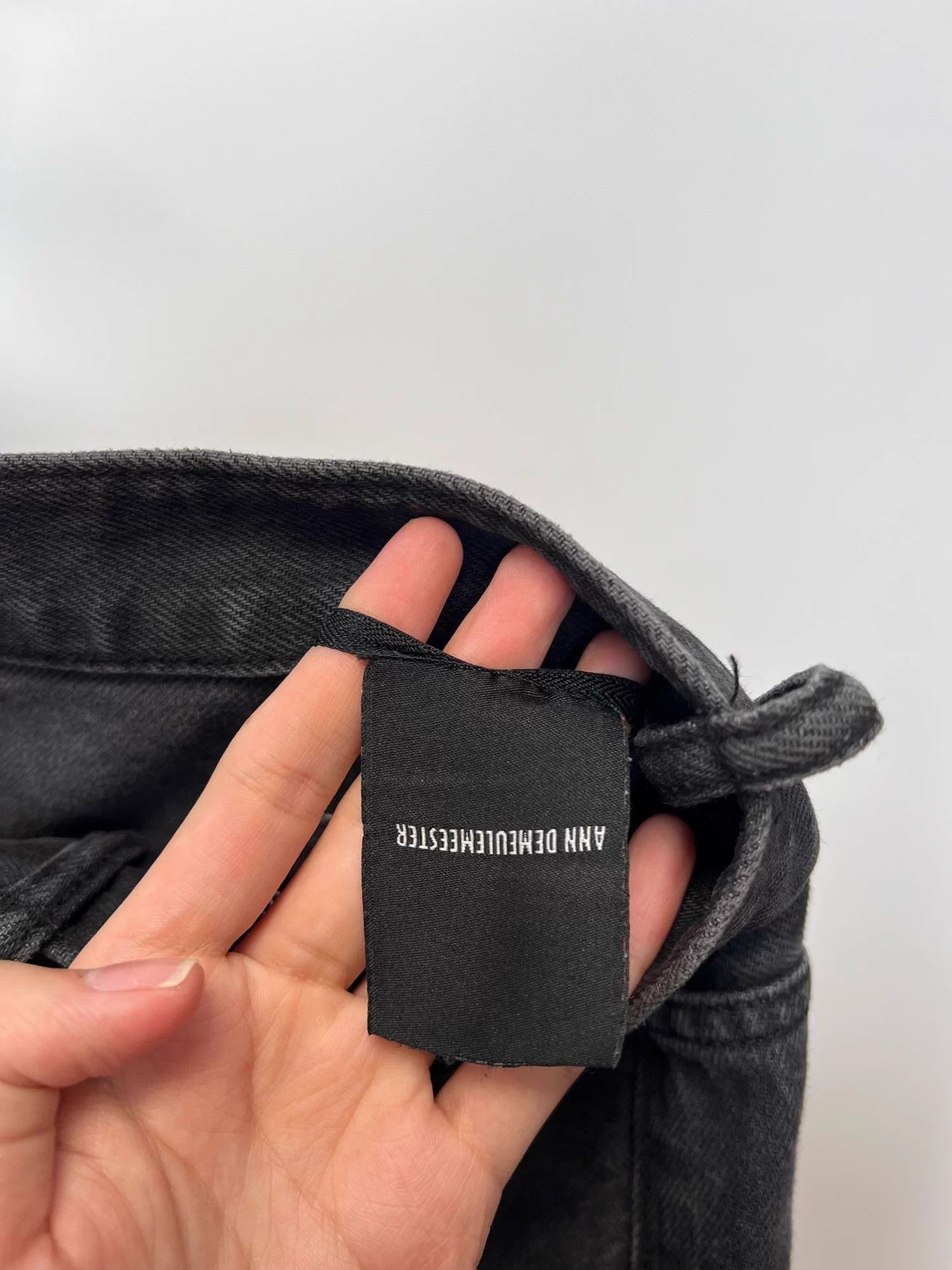 Ann Demeulemeester Ann Demeulemeester Washed Straight Leg Black Denim Size US 26 / EU 42 - 6 Thumbnail