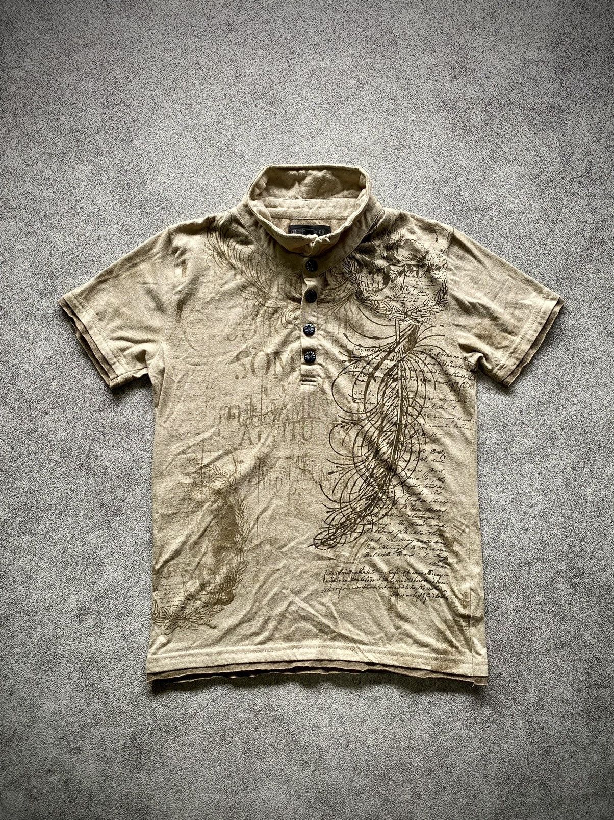 Japanese Brand 2000a In The Attic Skull punk gothic style polos Size US M / EU 48-50 / 2 - 1 Thumbnail