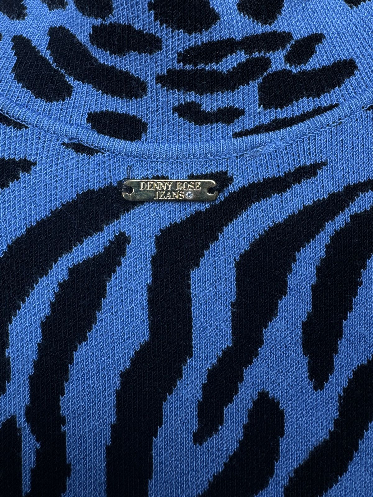 Other Denny Rose Jeans blue leopard pattern bodycon long dress Size S / US 4 / IT 40 - 7 Thumbnail