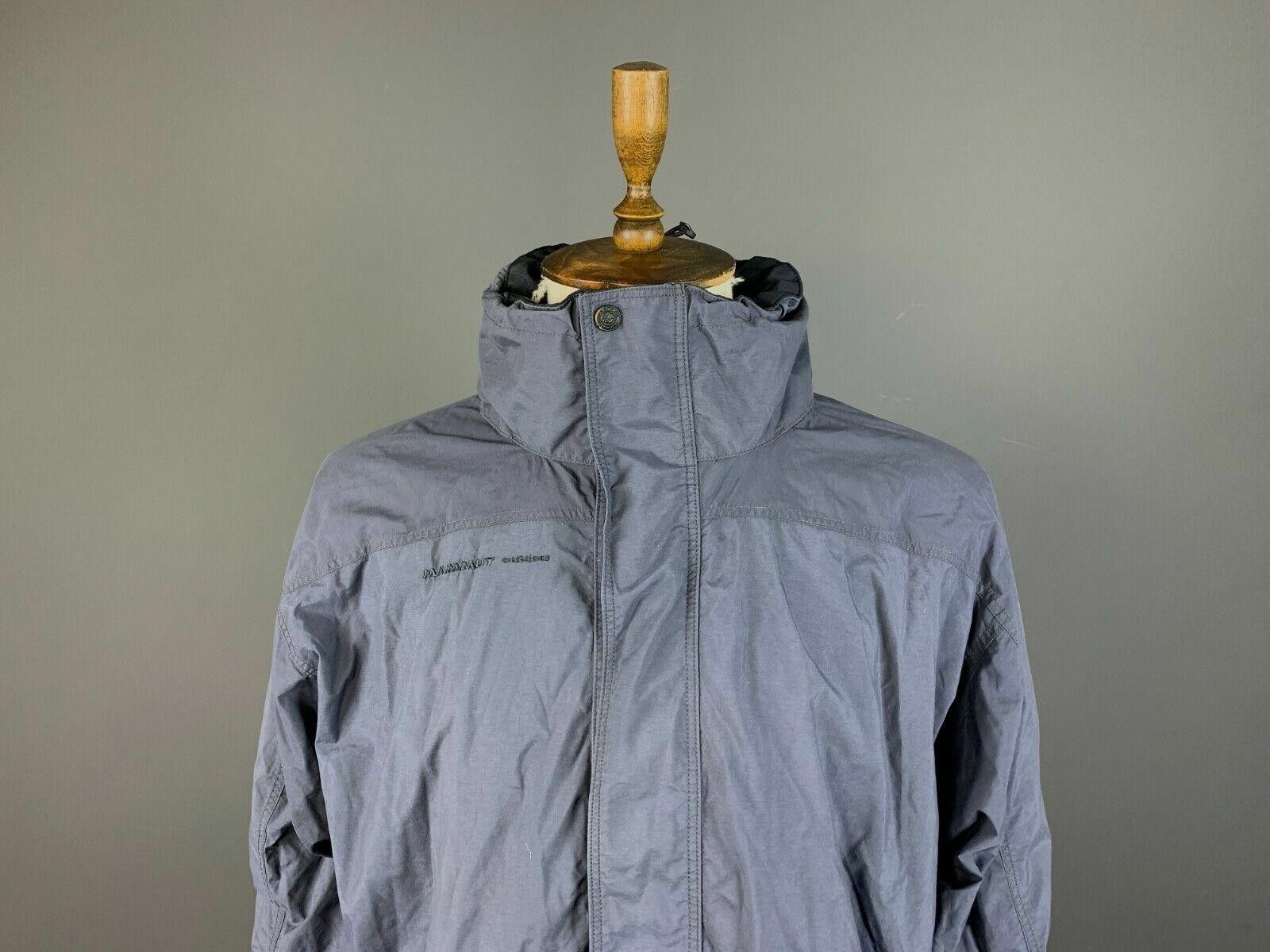 Mammut Men Mammut Vintage Outdoor Blue Hooded Nylon Jacket Size XL Size XL / US 12-14 / IT 48-50 - 2 Thumbnail