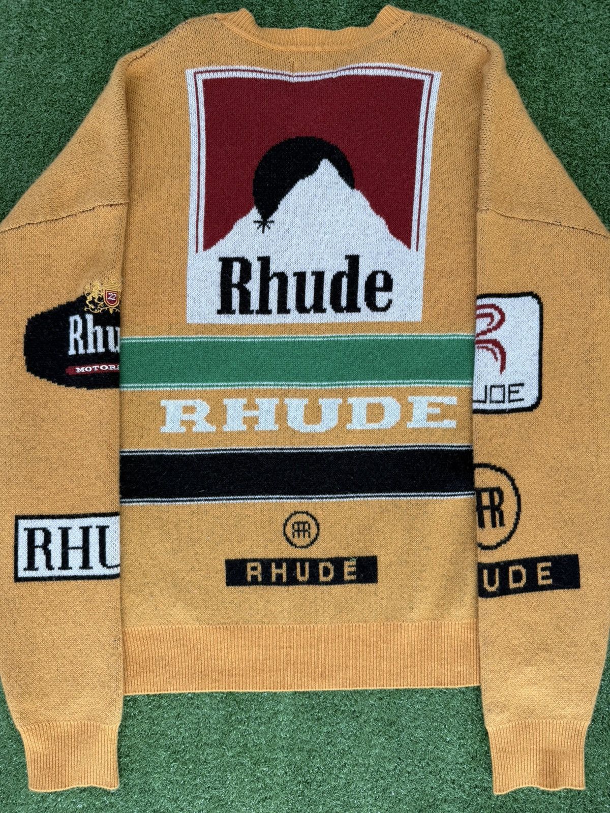 Rhude Rhude Ayrton Knit Logo Sweater Size US L / EU 52-54 / 3 - 2 Thumbnail