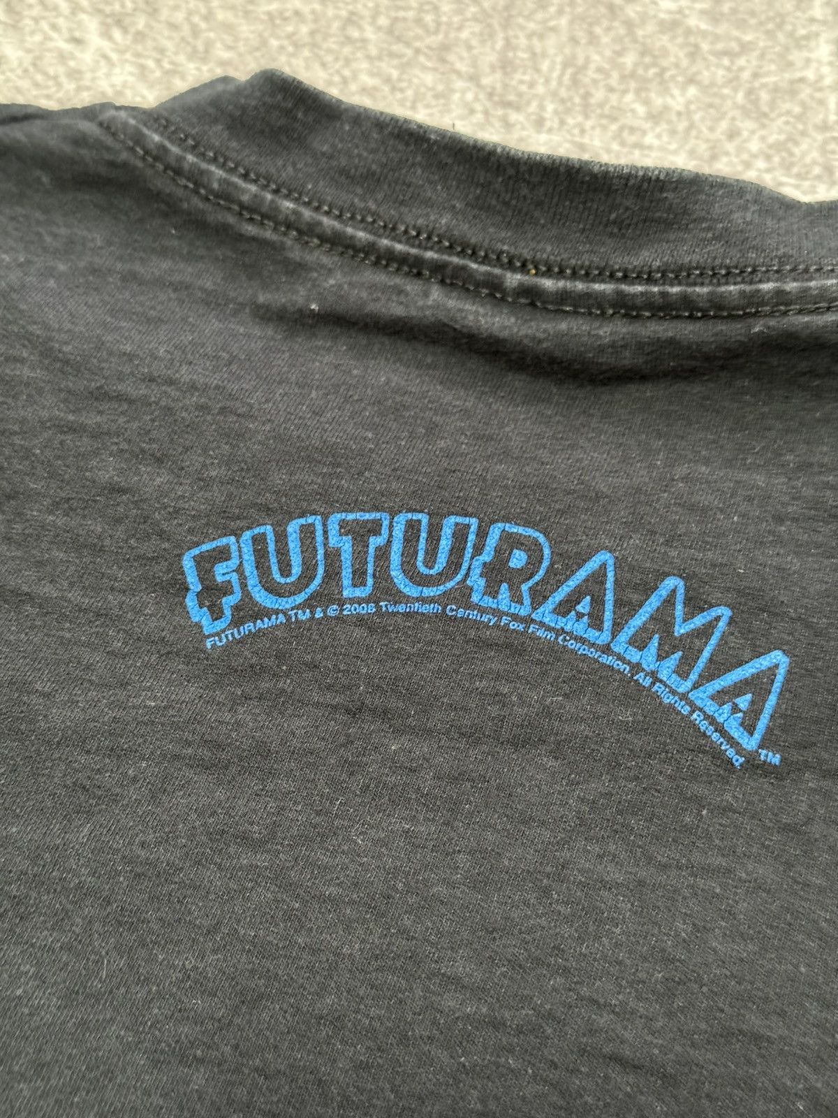 Cartoon Network Vintage 2008 Futurama "Bite My Shiny Metal Ass" Bender Tee Size US M / EU 48-50 / 2 - 5 Thumbnail