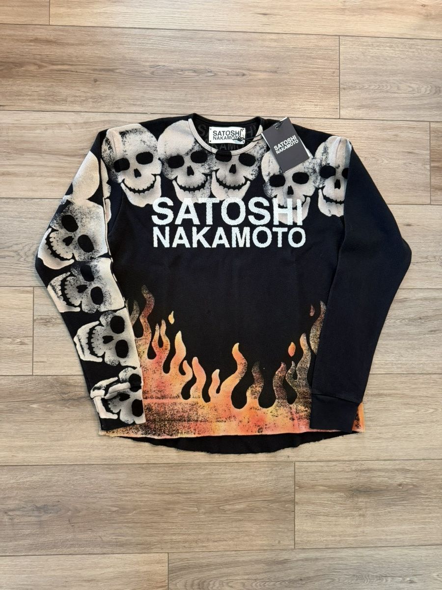 Satoshi Nakamoto Satoshi Nakamoto Lost Boys Skull Thermal Longsleeve Size US L / EU 52-54 / 3 - 1 Thumbnail