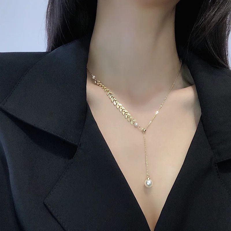 Jewelry × Vintage Retro wheat leaf necklace Size ONE SIZE - 2 Thumbnail