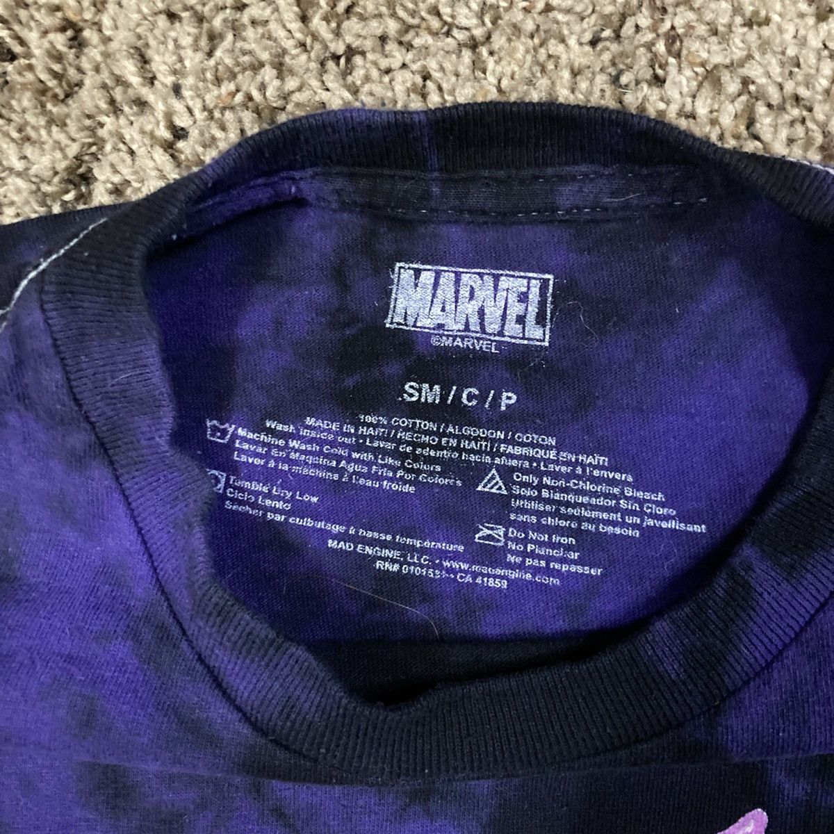 Marvel Comics Marvel Purple Tie Dye Venom Shirt Size US S / EU 44-46 / 1 - 6 Thumbnail