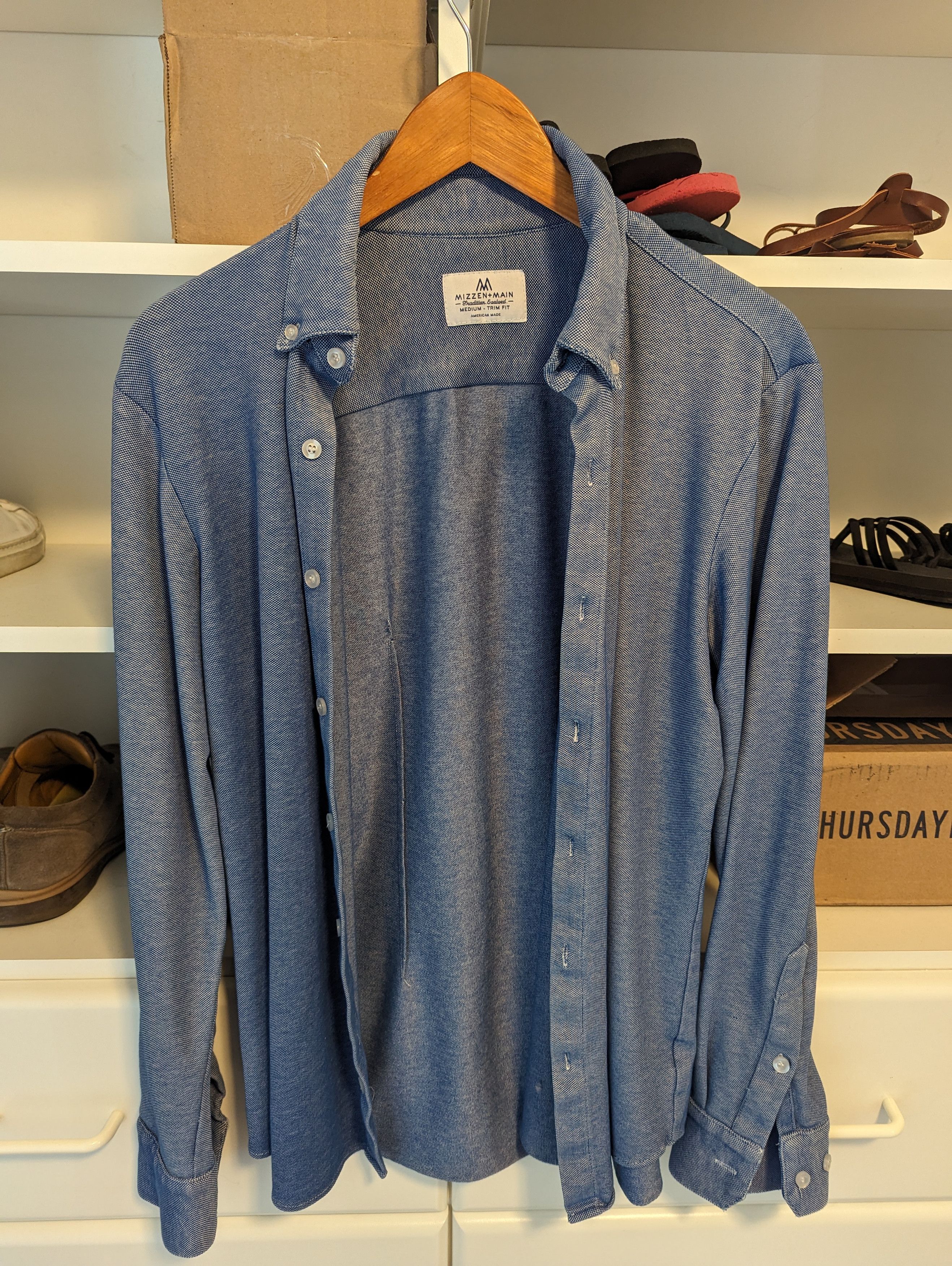 image of Mizzen Main Set Of 6 Mizzen+Main Shirts in Assorted, Men's (Size Medium)