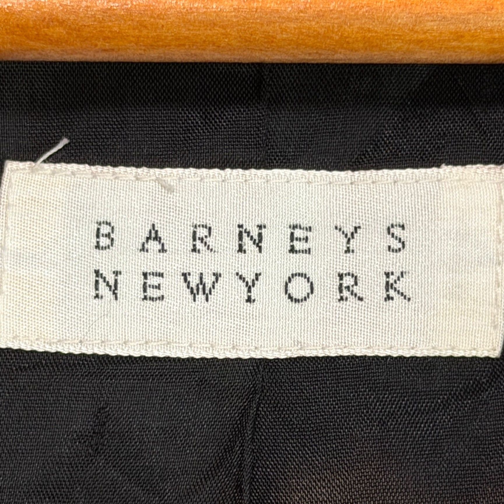Vintage VINTAGE Barney’s New York Jacket Women Large Black Long Coat Designer Button 90s Size L / US 10 / IT 46 - 3 Thumbnail