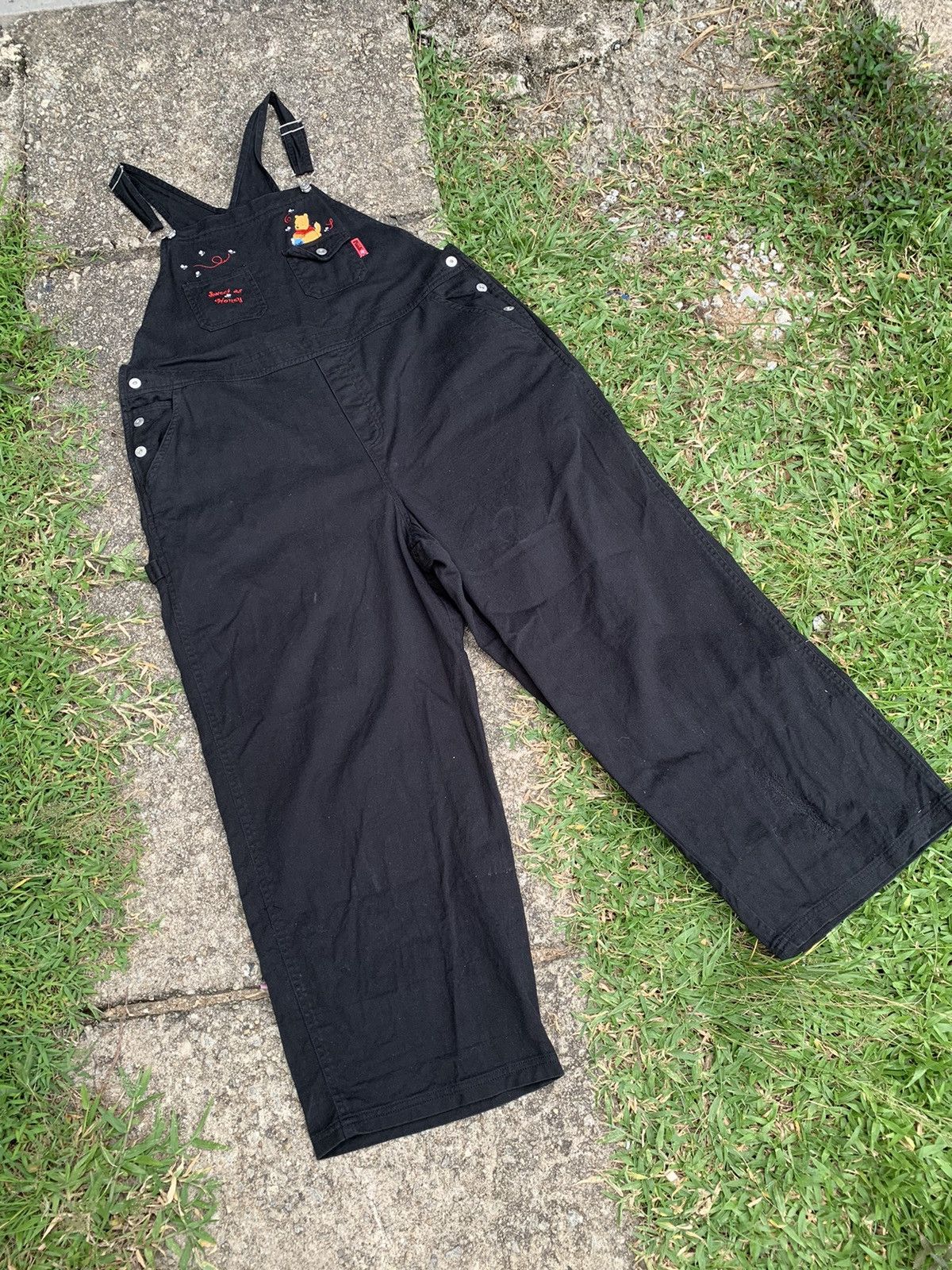 🔥Steals🔥 vintage POOH overall denim jeans Rework