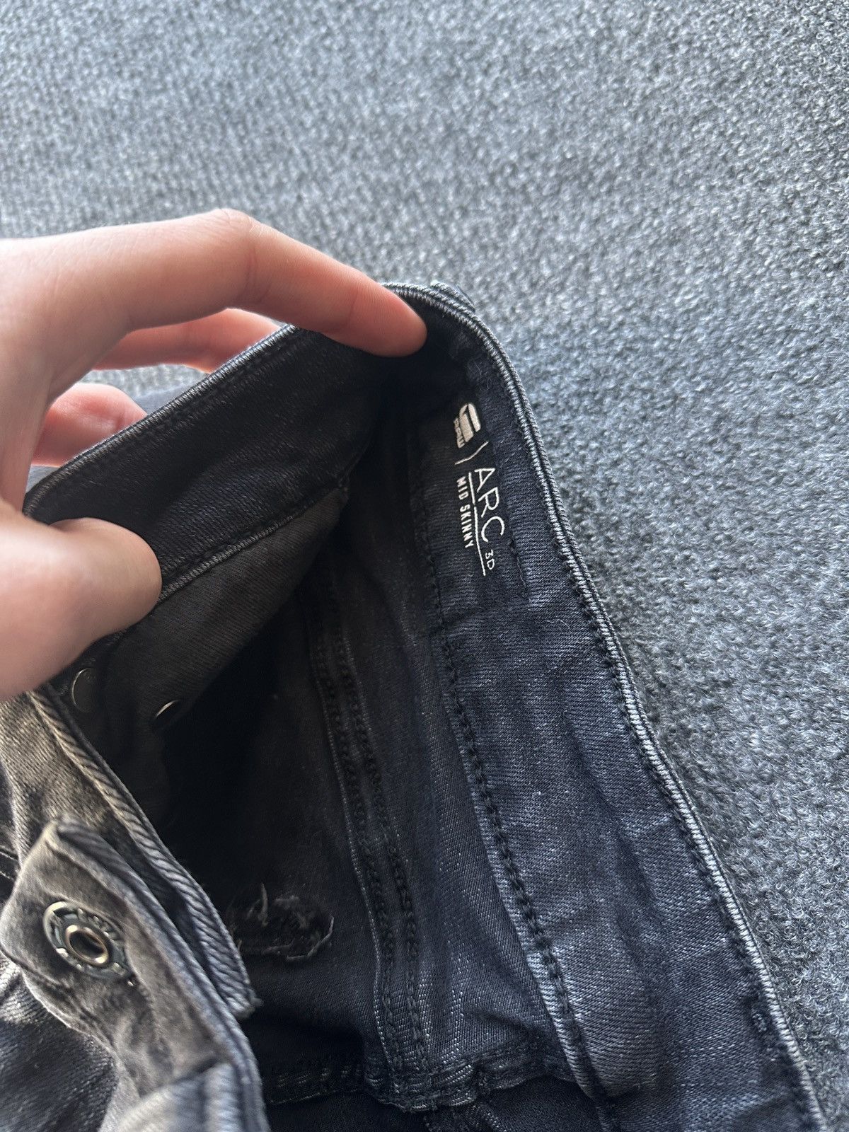 G-Star VNTG🚨G STAR RAW Jeans Washed Distressed Denim y2k Size 27" / US 4 / IT 40 - 6 Thumbnail