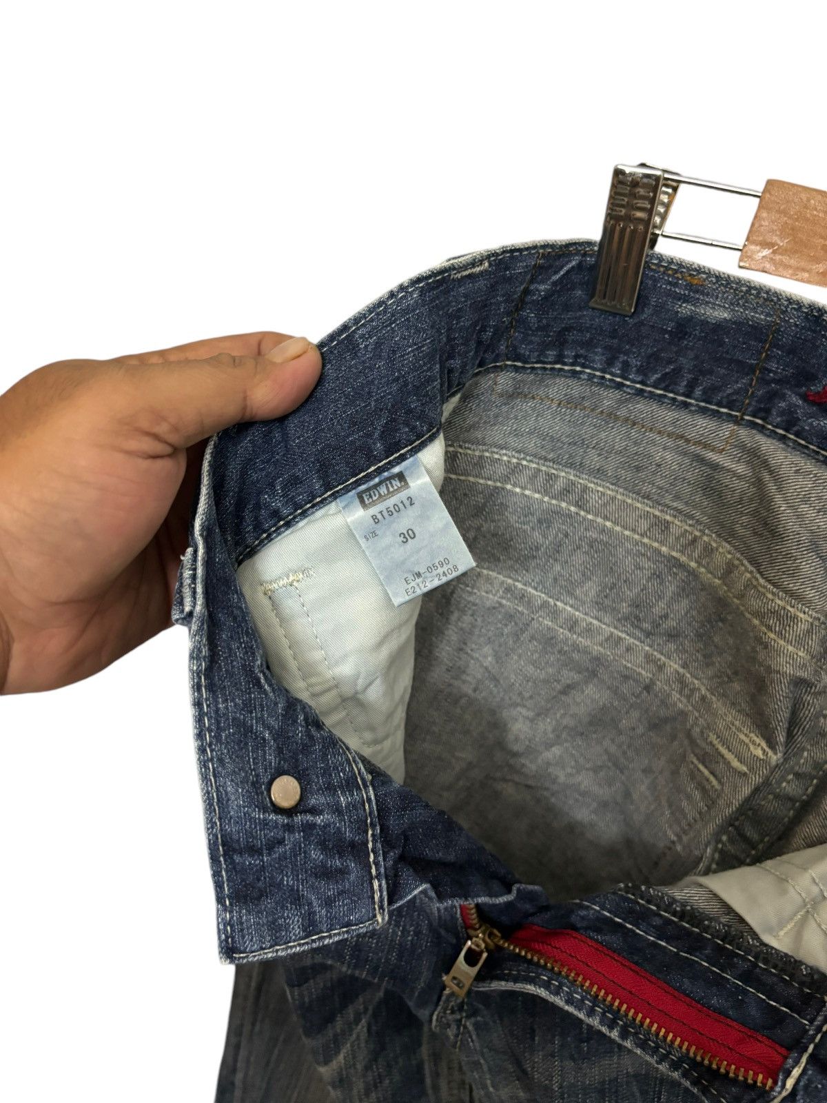 Edwin × If Six Was Nine × Japanese Brand Vintage Edwin Blue Trip Flare Jeans Size US 32 / EU 48 - 8 Thumbnail
