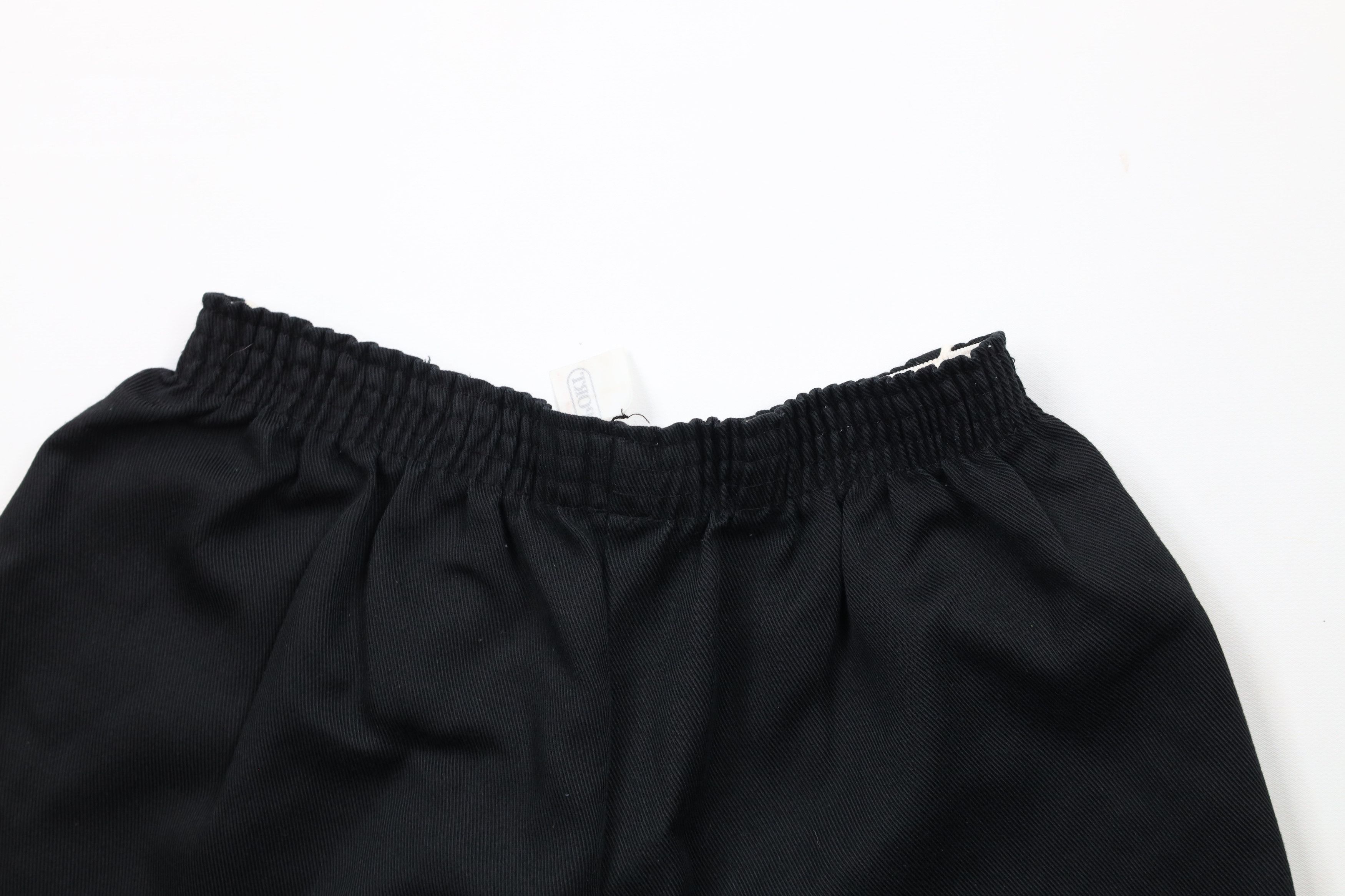 Vintage Vintage 70s Streetwear Running Short Shorts Black USA Size 23" - 7 Thumbnail