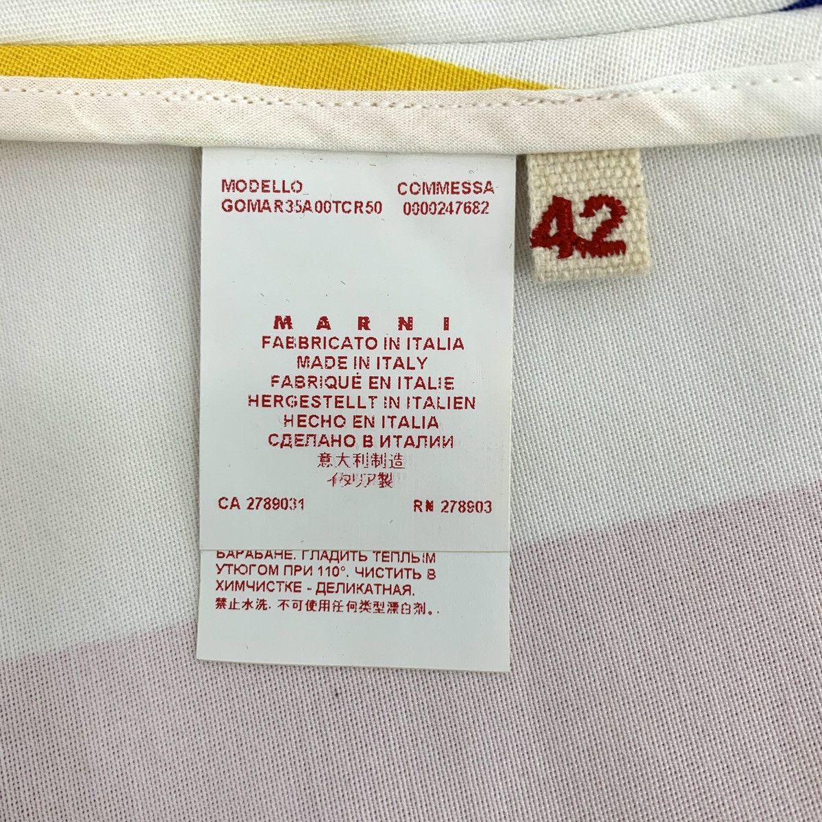 Marni Marni Color-blocked Striped Cotton Mini Skirt K26WX Size 28" / US 6 / IT 42 - 8 Thumbnail