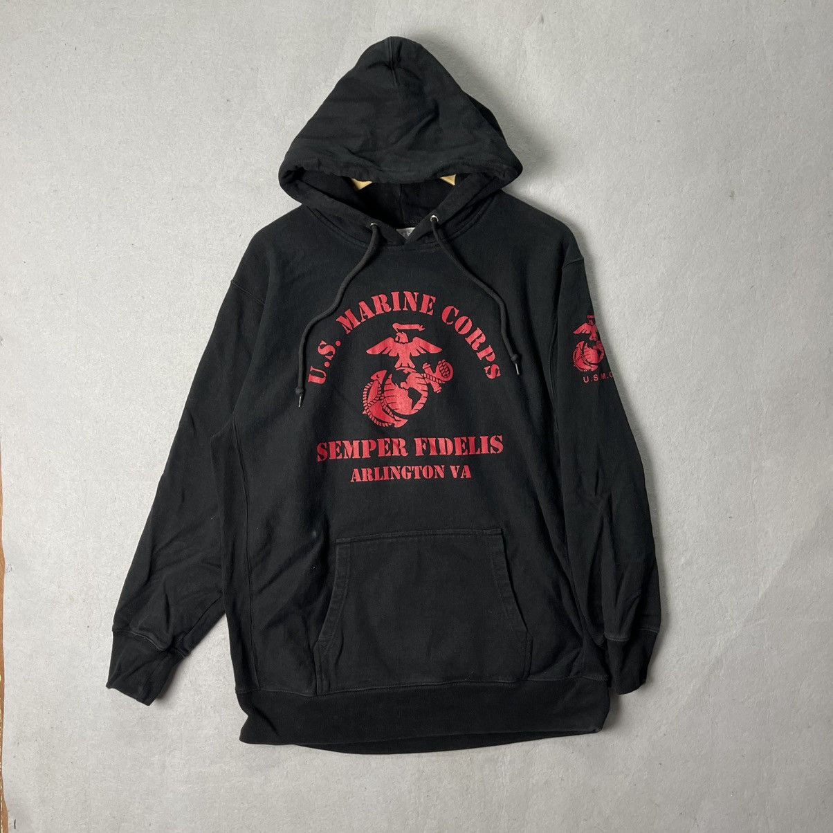 Vintage Vintage U.S. Marine Corps “Semper Fidelis” Pullover Hoodie Size US XL / EU 56 / 4 - 1 Thumbnail