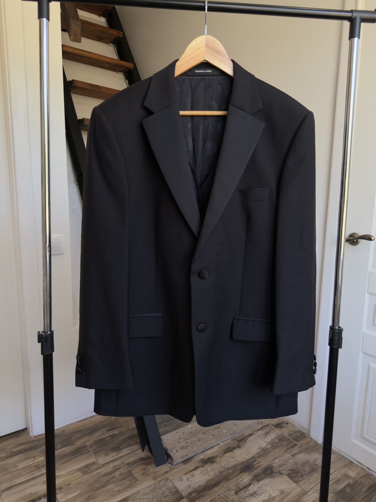 Balmain PIERRE BALMAIN Mens Blazer Jacket Black Size M Chest 40 in Size 40R - 1 Thumbnail