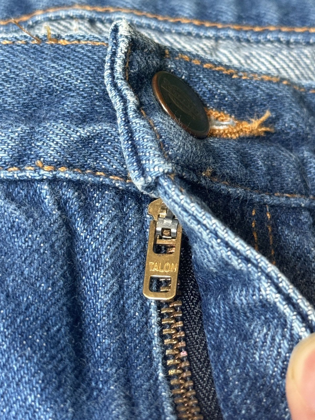 Dickies × Vintage Vintage 60s 70s Dickies Regular Fit Talon Zipper Jeans Size US 36 / EU 52 - 4 Thumbnail