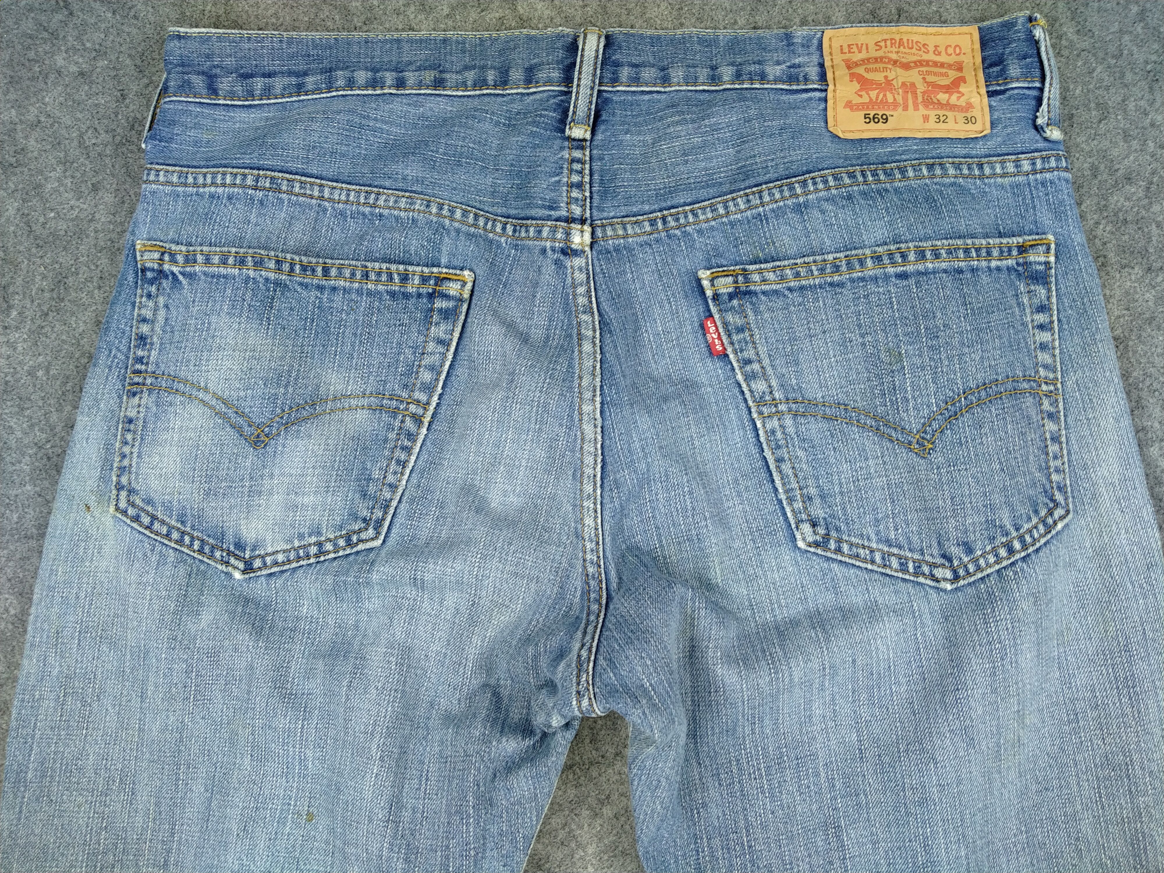 Levi's Vintage Levi's 569 Dirty Distressed Denim 35 x 28 -JN569 Size US 35 - 4 Thumbnail