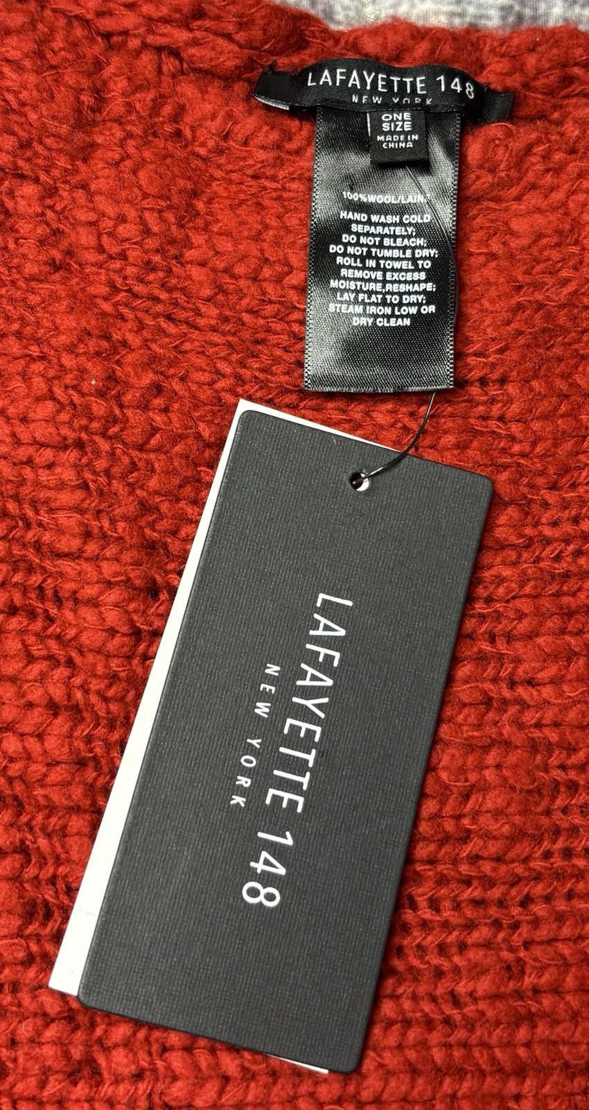 Lafayette 148 Lafayette 148 Poncho Women One Size Cape Wrap 100% Wool $538 Size ONE SIZE - 2 Thumbnail