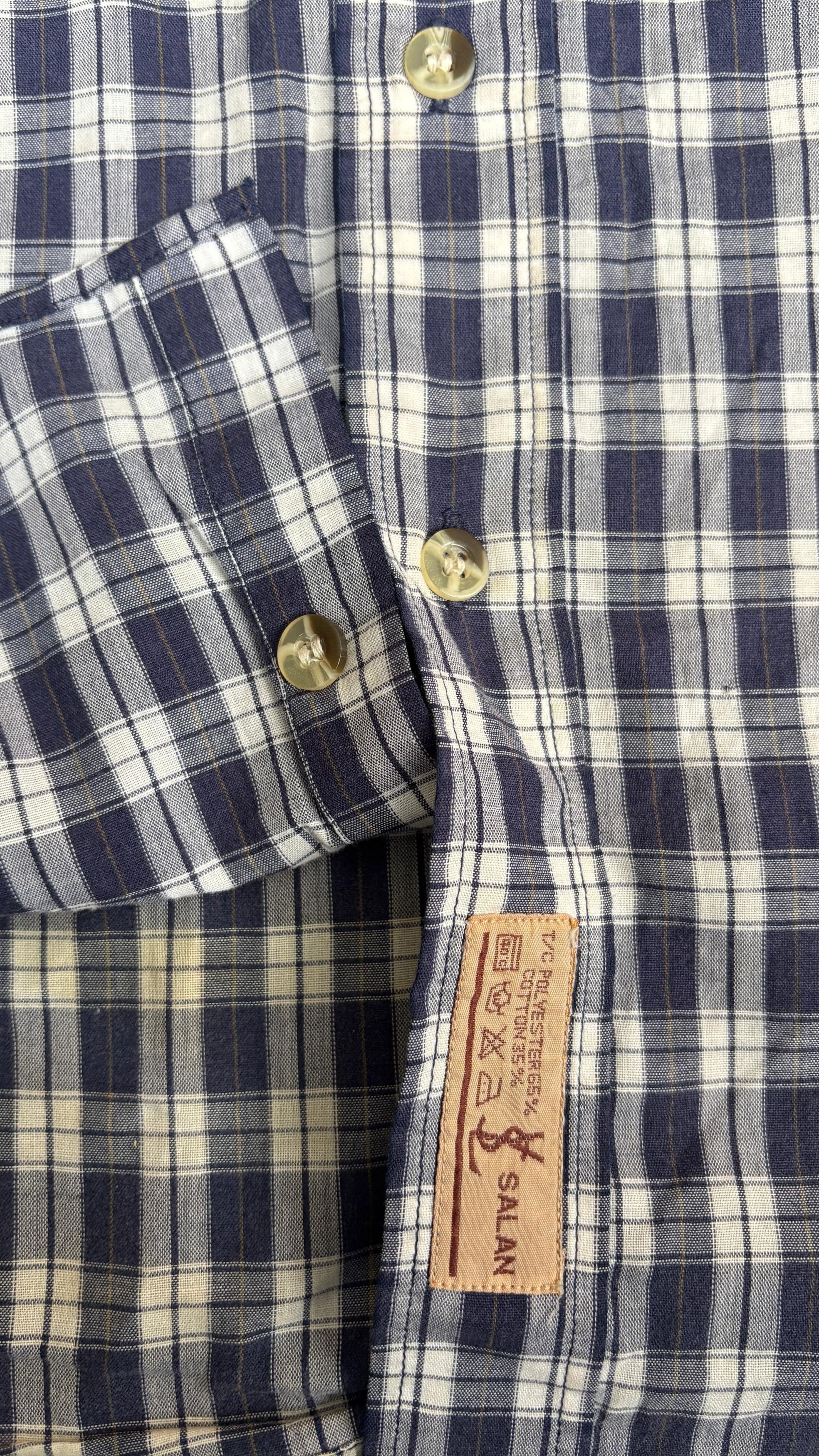 Yves Saint Laurent Yves Saint Laurent Salan Button Up Long Sleeve Shirt Size US L / EU 52-54 / 3 - 5 Thumbnail
