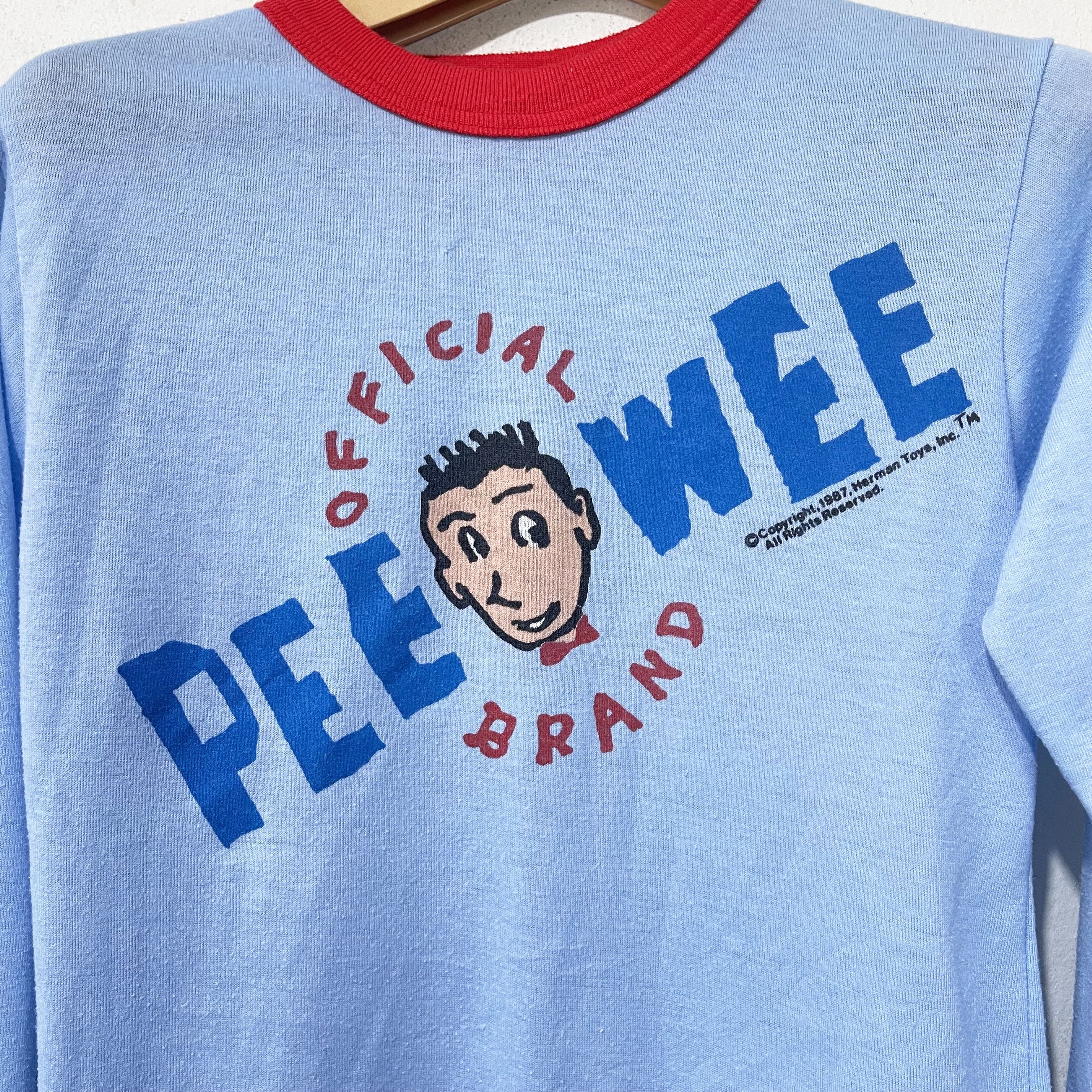 Vintage Vintage 1987 Pee Wee Herman Long Sleeve T-Shirt Size XXS / US 00 / IT 34 - 2 Thumbnail