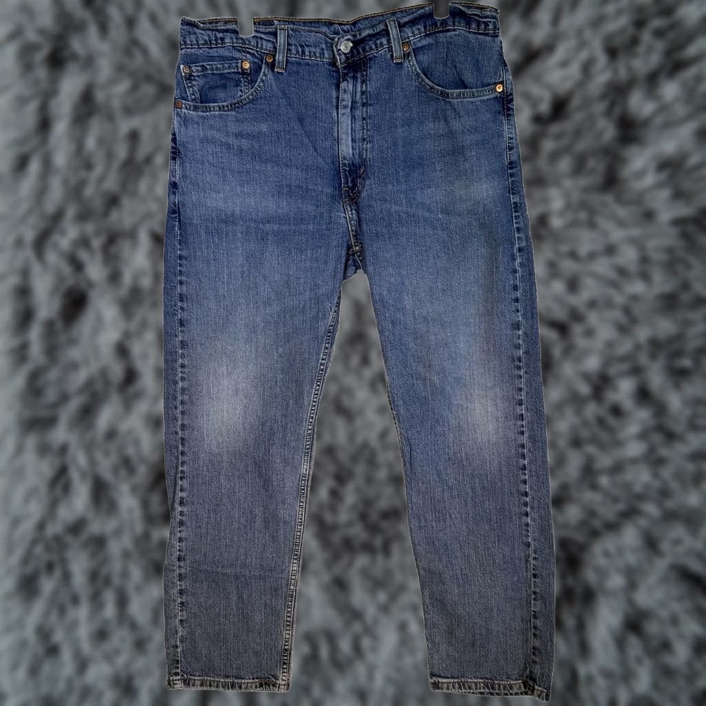 Levi's VINTAGE Levis 505 Jeans Mens 36x30 Blue Straight Leg Stretch Denim Regular Fit Zip Fly Size US 36 / EU 52 - 1 Thumbnail