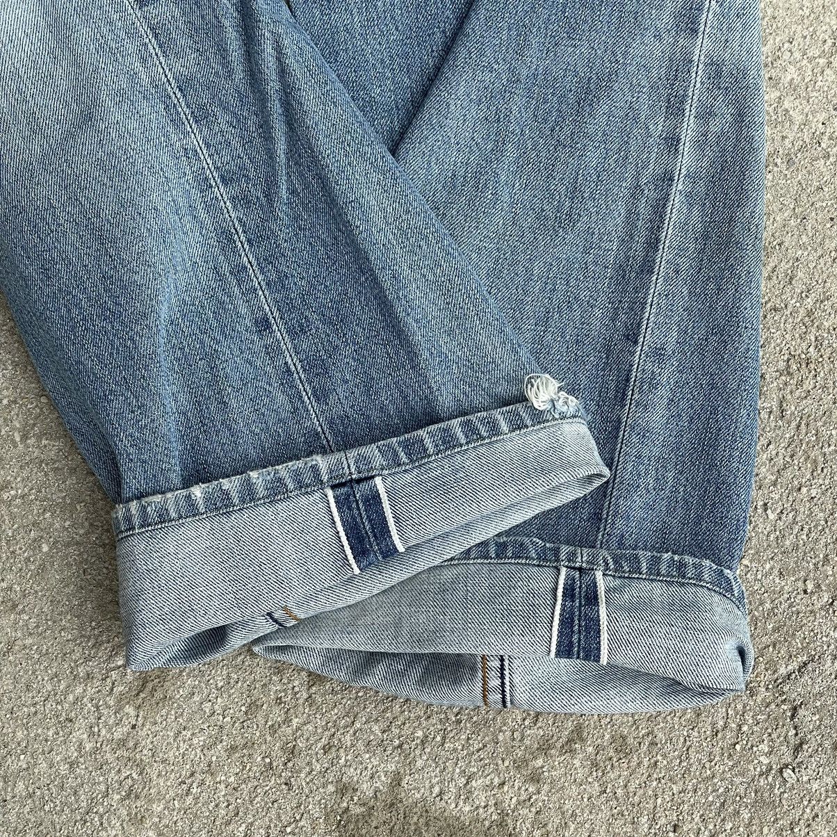 Levi's × Levi's Vintage Clothing “DISTRESSED SELVEDGED LEVIS” RARE WHITELINE SELVEDGE DENIM Size US 30 / EU 46 - 16 Thumbnail