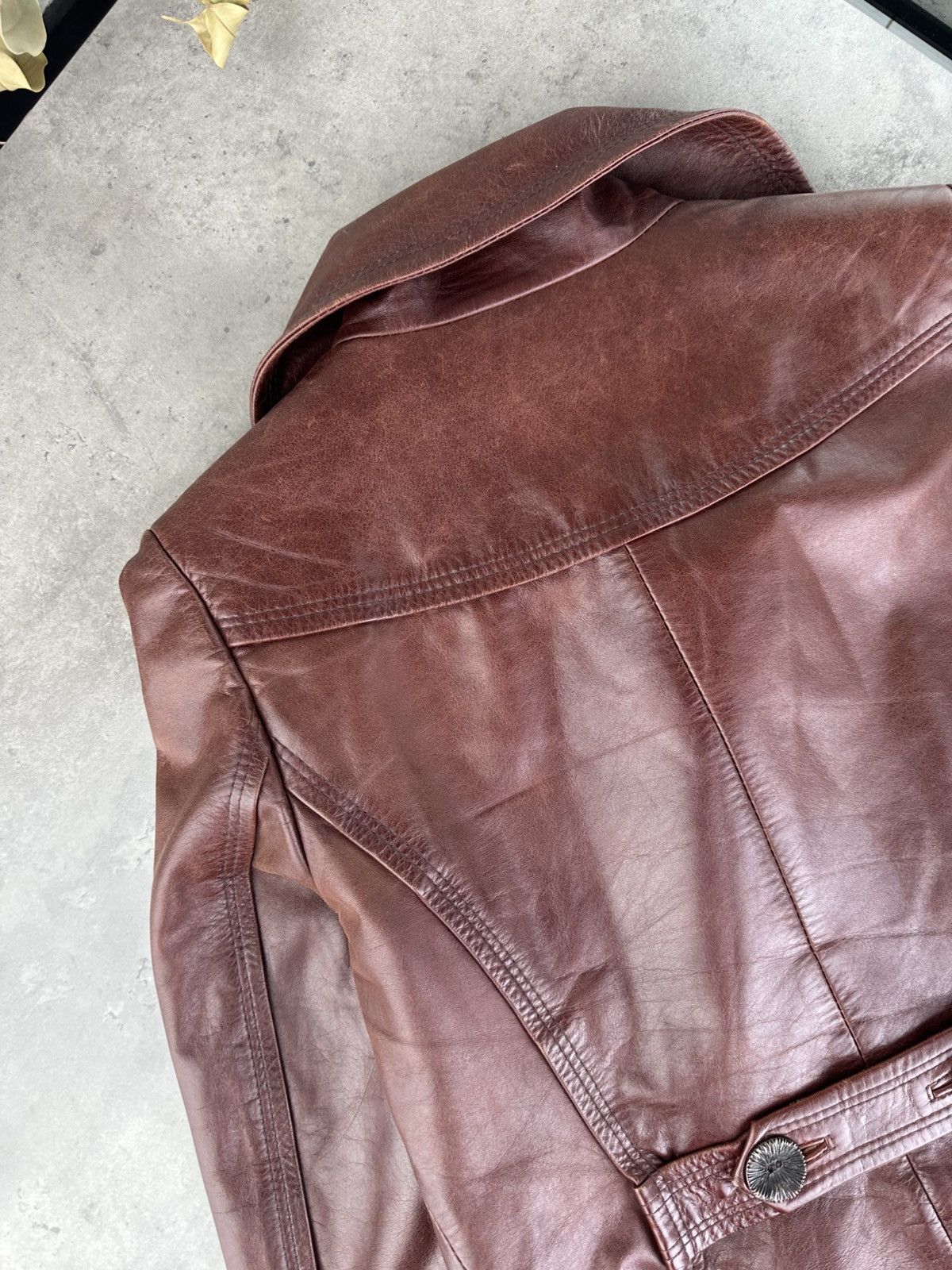 Japanese Brand Vintage Leather Jacket Size S / US 4 / IT 40 - 13 Thumbnail