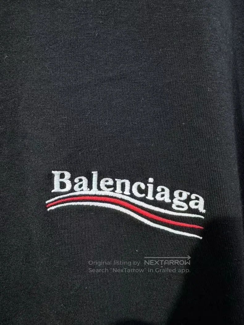 Balenciaga Balenciaga Black short-sleeved T-shirt with cola print Size US S / EU 44-46 / 1 - 3 Thumbnail