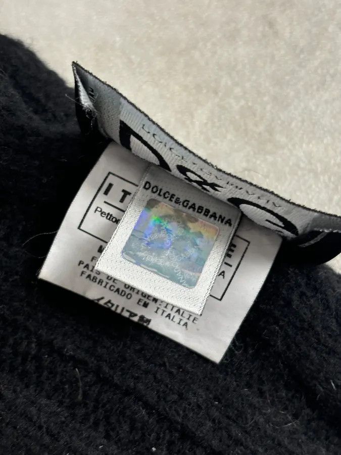 Dolce & Gabbana AW2003 Dolce & Gabbana Black Wool Pocket Scarf Size ONE SIZE - 9 Thumbnail