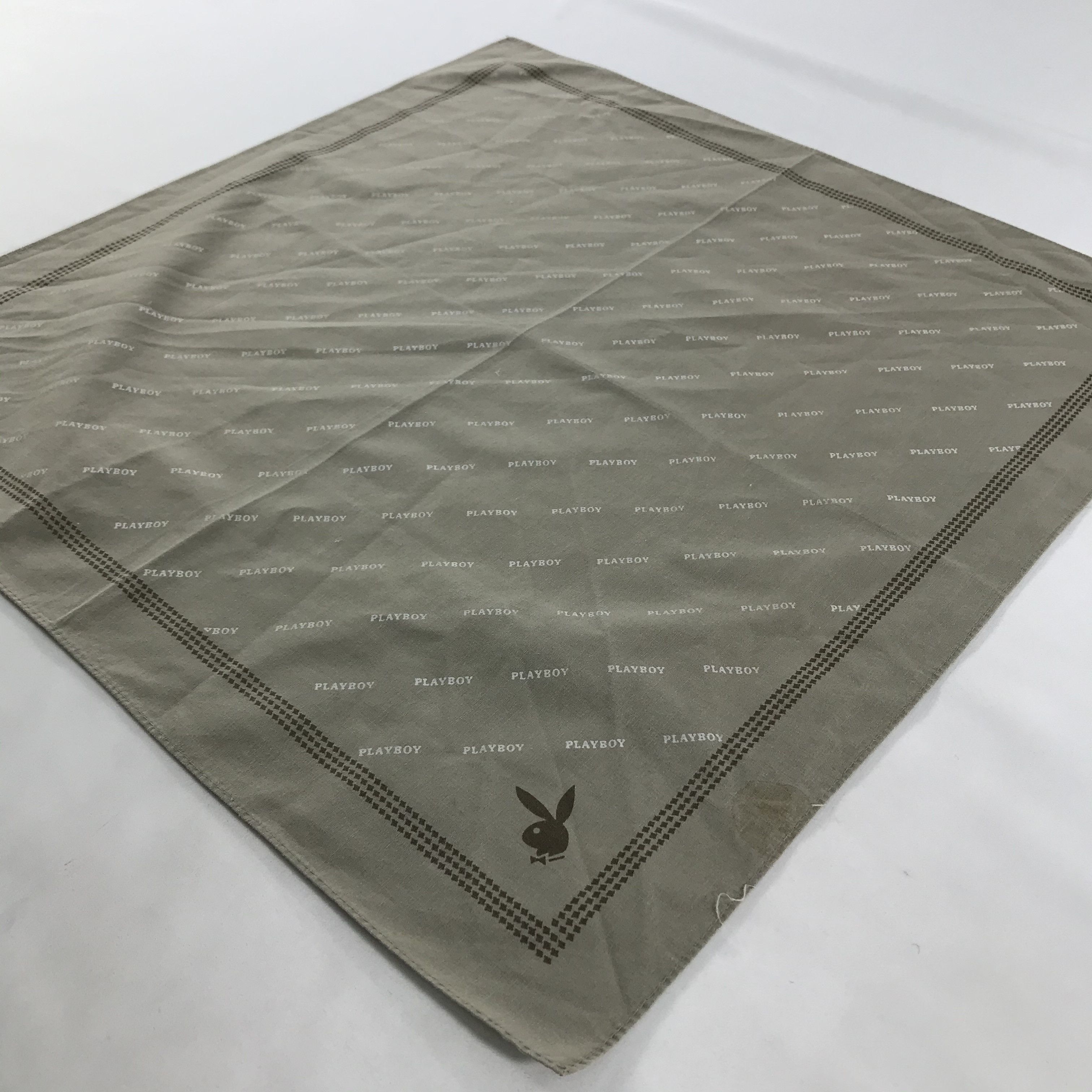Playboy × Vintage Playboy Bandana / Handkerchief / Neckerchief - S1690 Size ONE SIZE - 2 Thumbnail