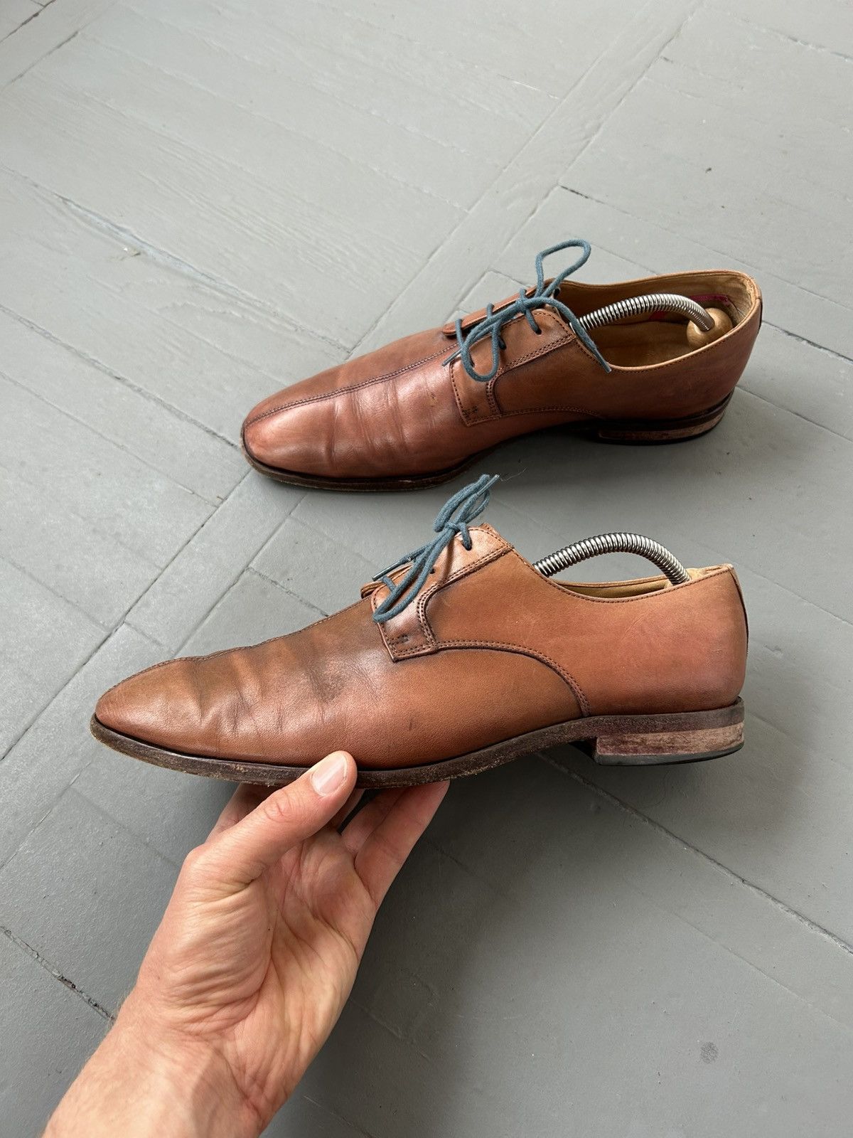 Paul Smith Paul Smith brown leather shoes Size US 10 / EU 43 - 1 Thumbnail
