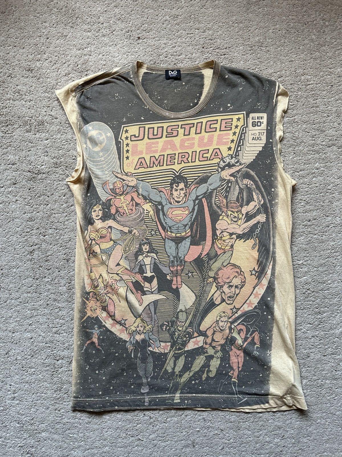 Dolce & Gabbana 2000s Dolce & Gabbana DC Comics Sleeveless Tshirt / Rare Size US M / EU 48-50 / 2 - 1 Thumbnail