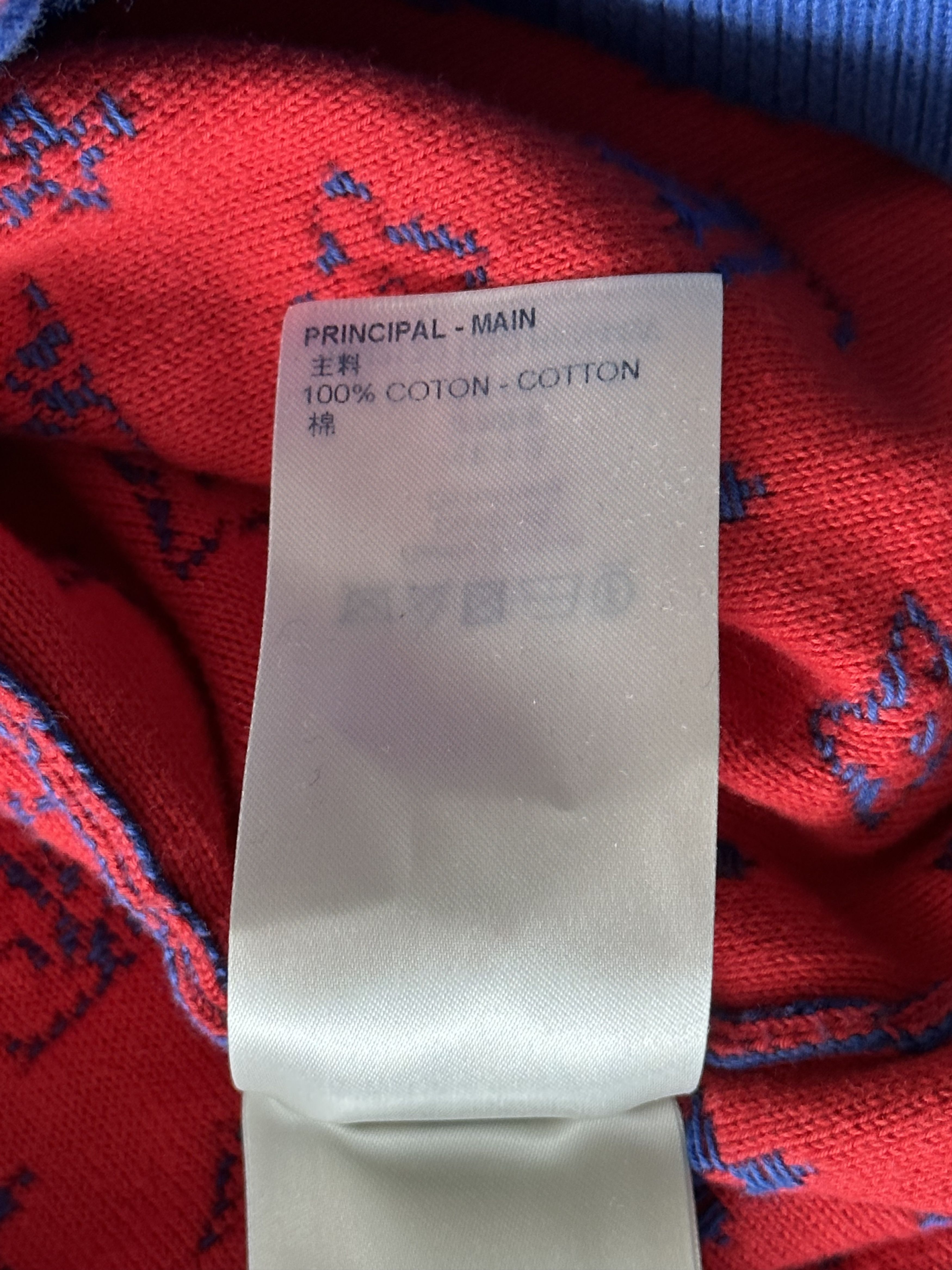 Louis Vuitton Louis Vuitton Blue & Red Monogram Gradient Sweater Size US XXL / EU 58 / 5 - 5 Thumbnail