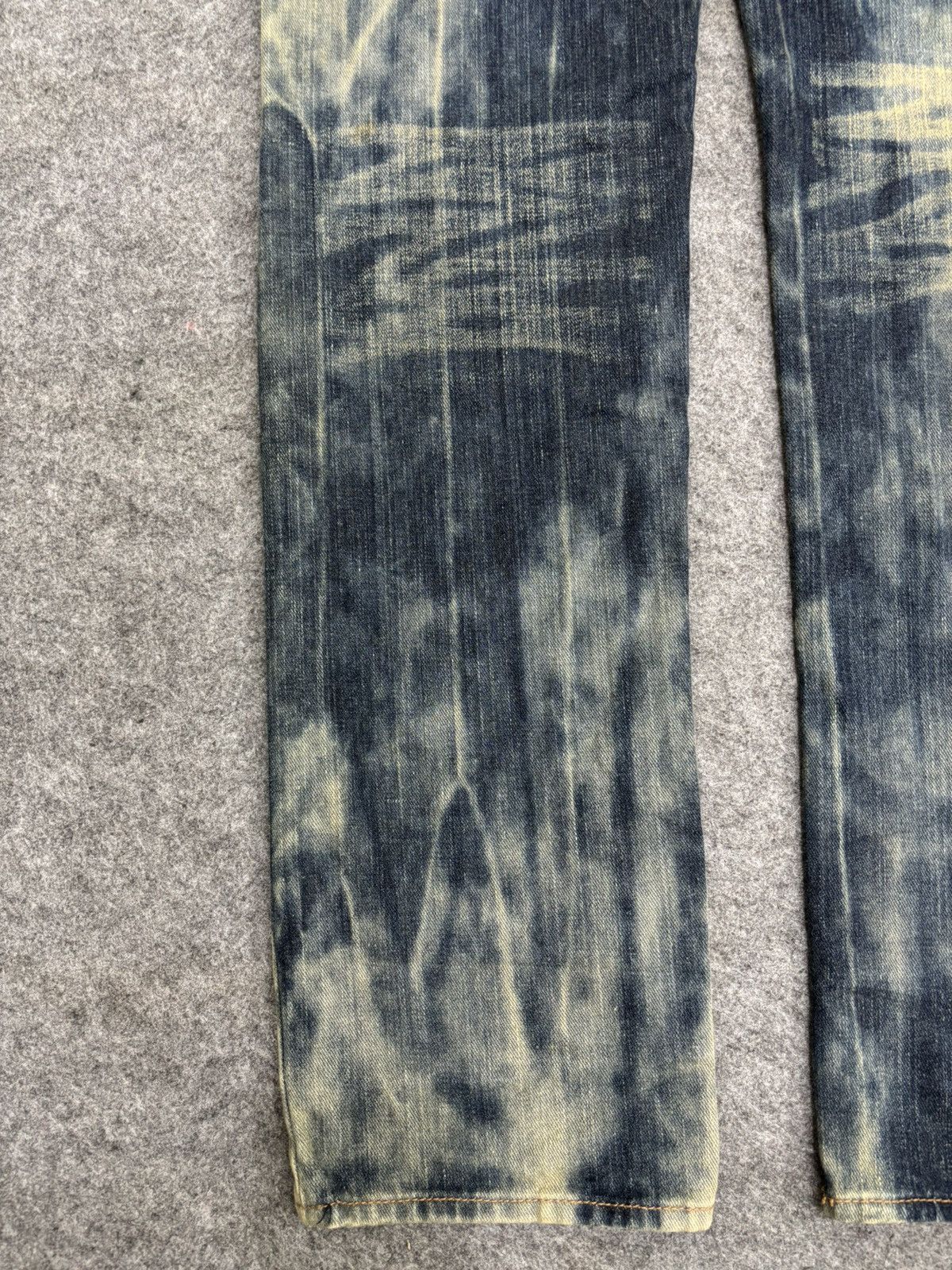Japanese Brand 💥90s Style💥doublefocus Sick Fades Denim F591 Size US 35 - 17 Thumbnail