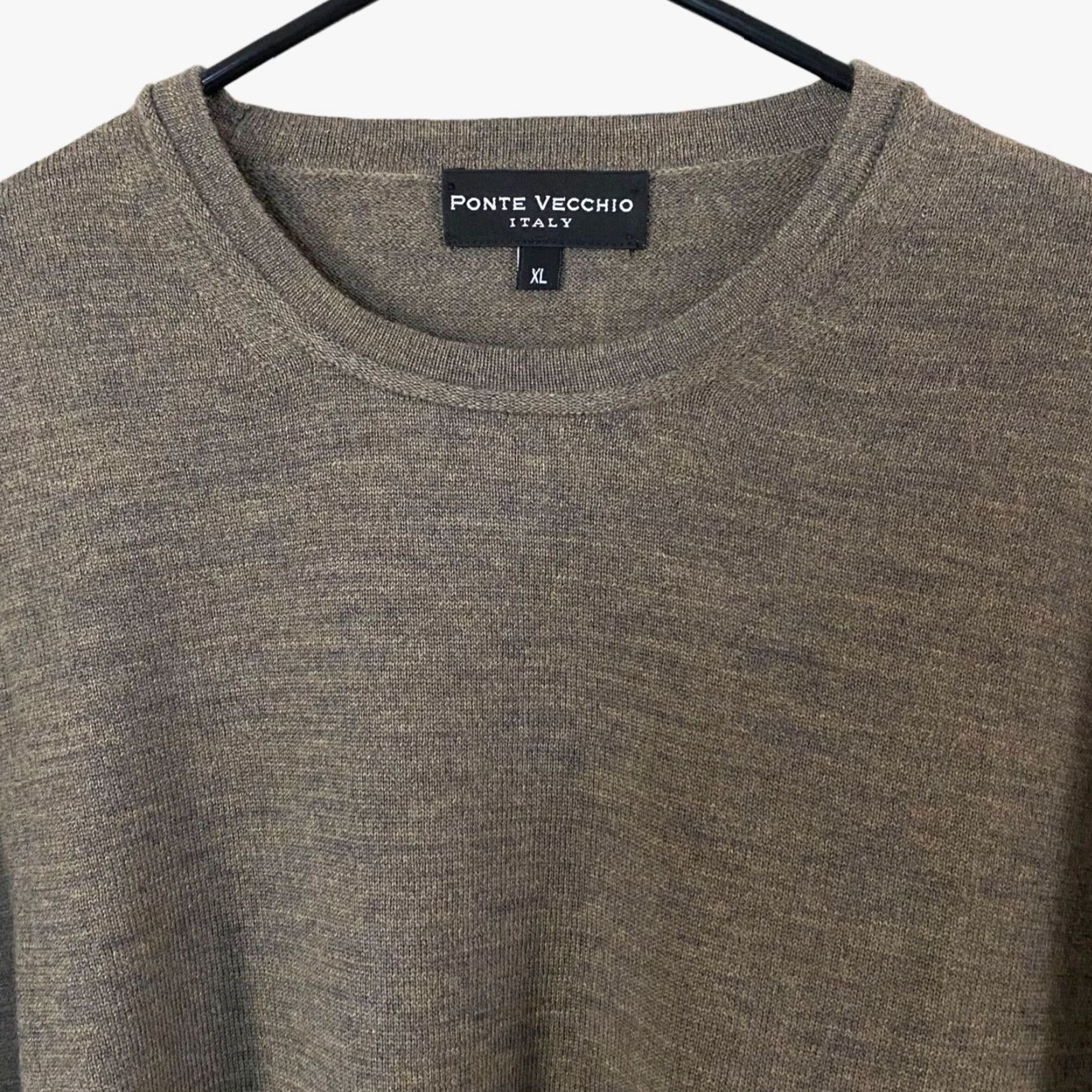 Vintage VINTAGE Ponte Vecchio Crewneck Sweater Brown XL Merino Wool Long-Sleeve Pullover Size US XL / EU 56 / 4 - 5 Thumbnail