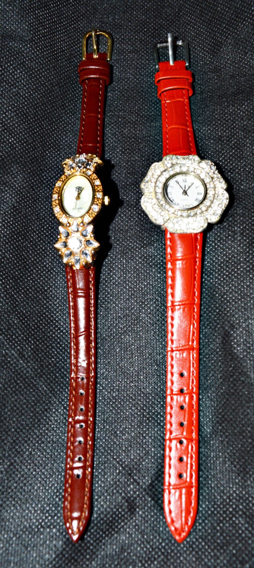 Handmade VINTAGE WATCHES RHINESTONES SERVICED NEW BANDS BATTERIES Size ONE SIZE - 1 Thumbnail